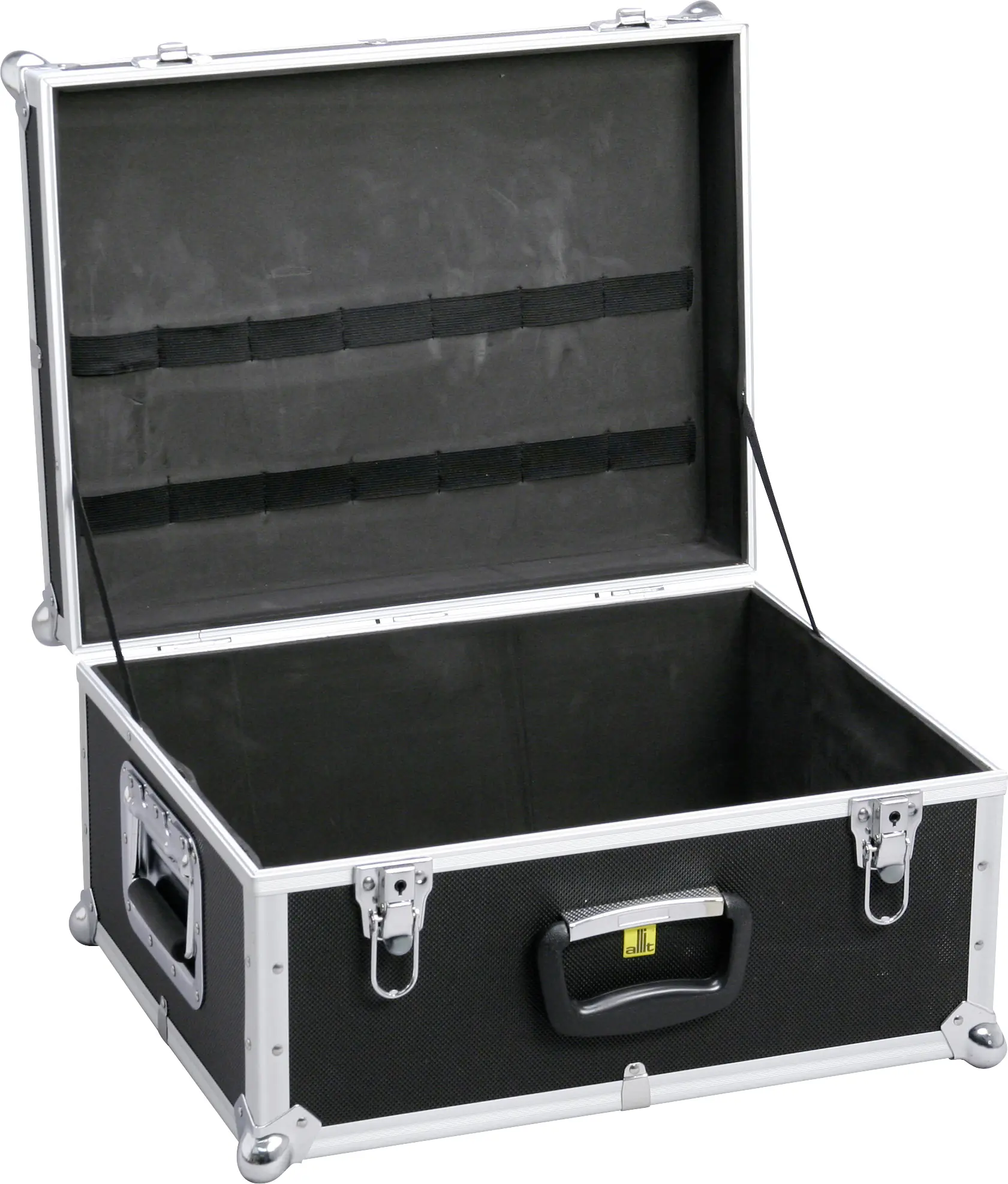 Allit Gerätekiste seitliche Griffe AluPlus ToolBox 18 schwarz ohne Inhalt
