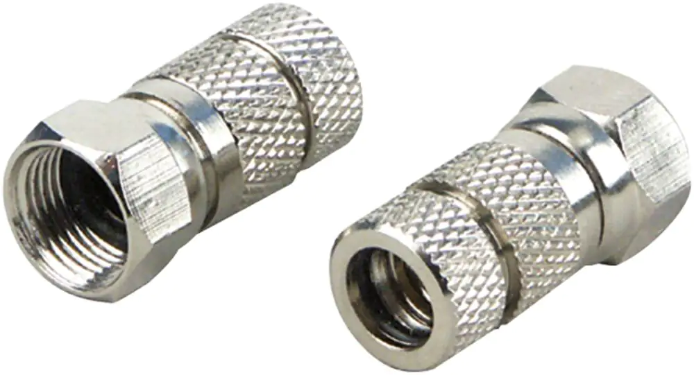 Schwaiger F Stecker FSW7002 531 Wetterschutz 2x F Aufdrehstecker mit Dichtung für Kabel mit 7mm Durc