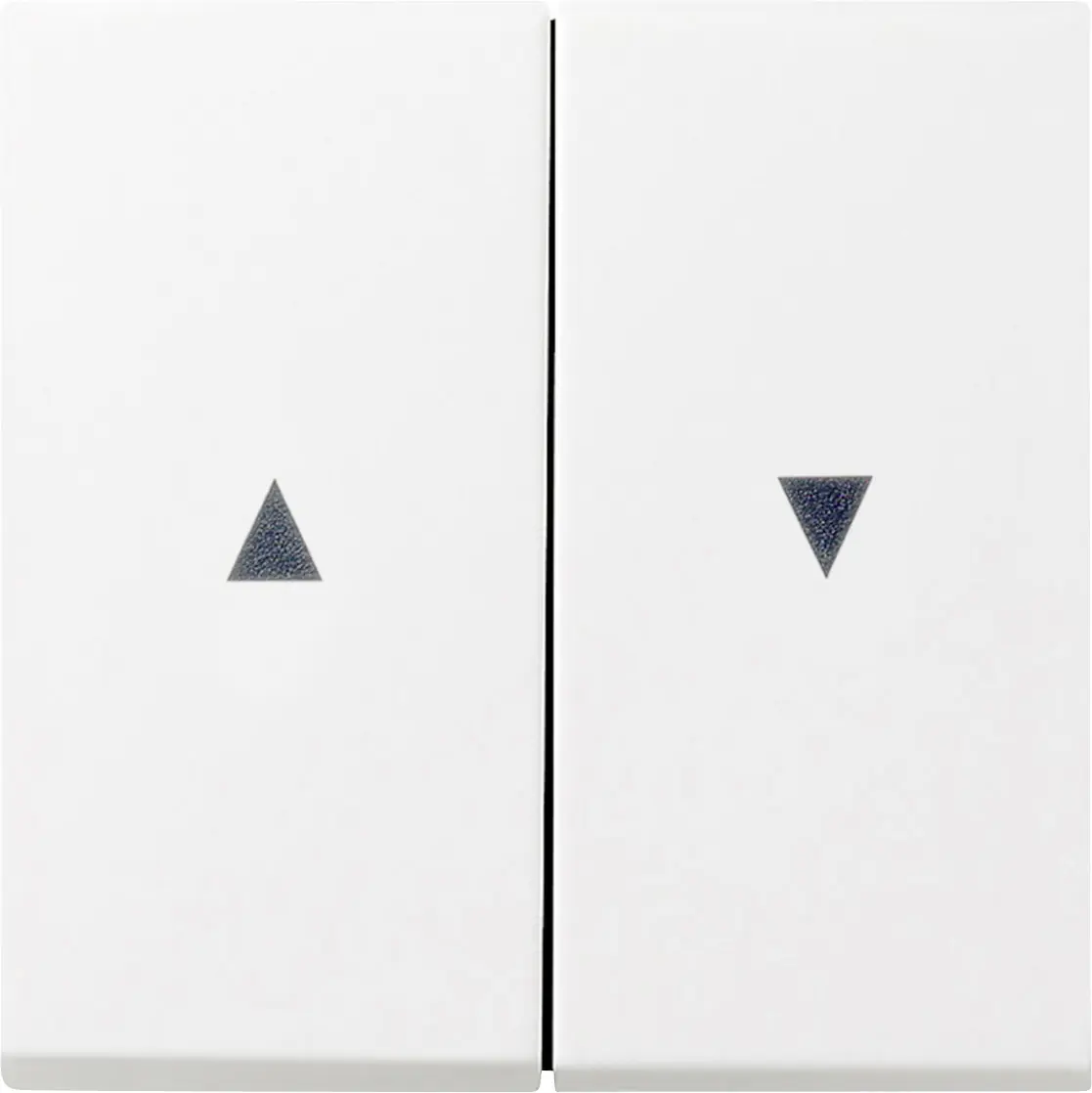 Gira Jalousieschalterwippe Flächenschalter, Reinweiß glänzend, 0294112