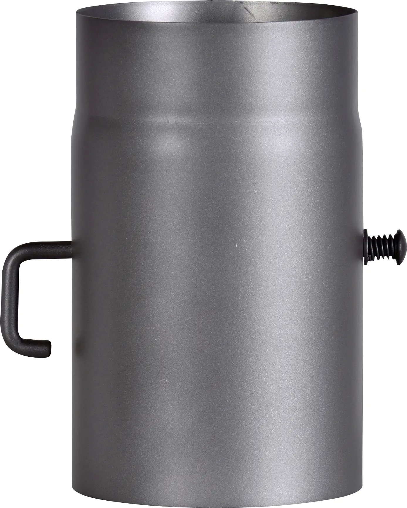 FireFix Ofenrohr Ø 150 mm / 250 mm dunkelgrau mit Drosselklappe