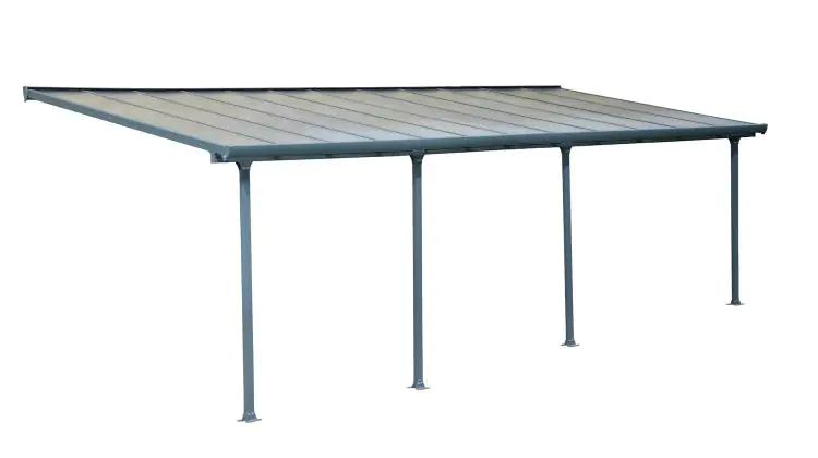 Canopia Terrassendach 971 x 300 cm grau