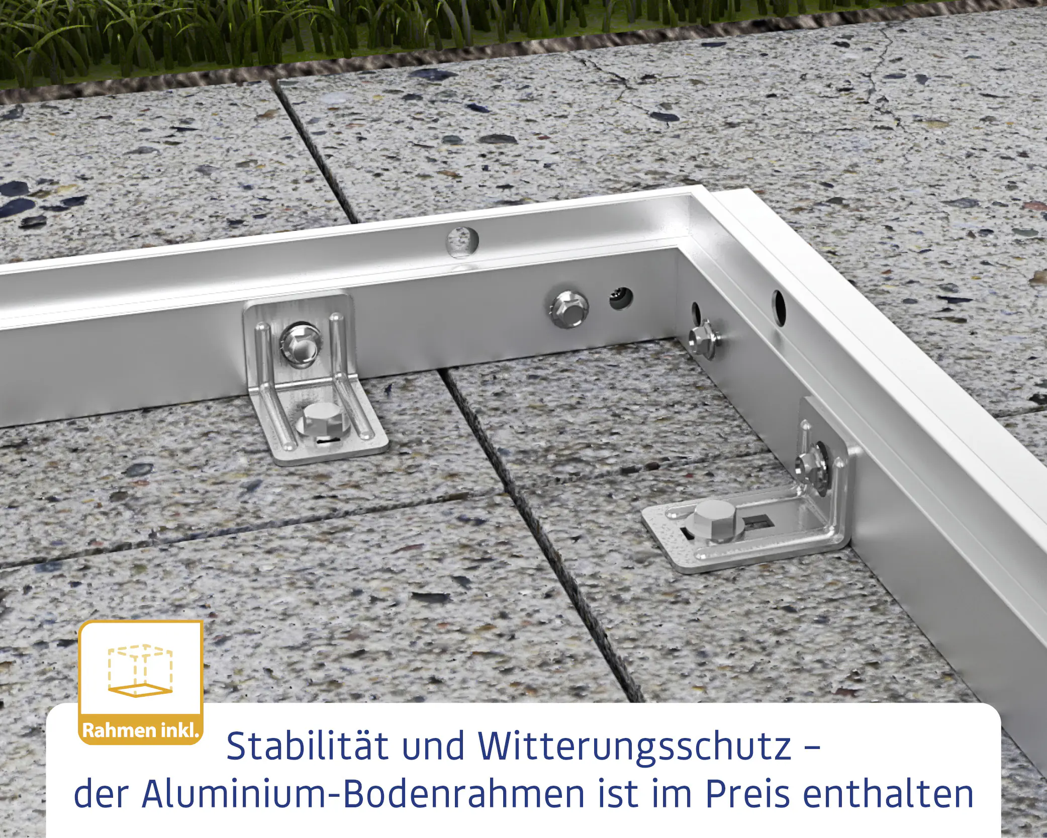 EcoStar Gerätehaus Elegant-P Typ 1 anthrazitgrau 247,9 x 153 x 228,6 cm