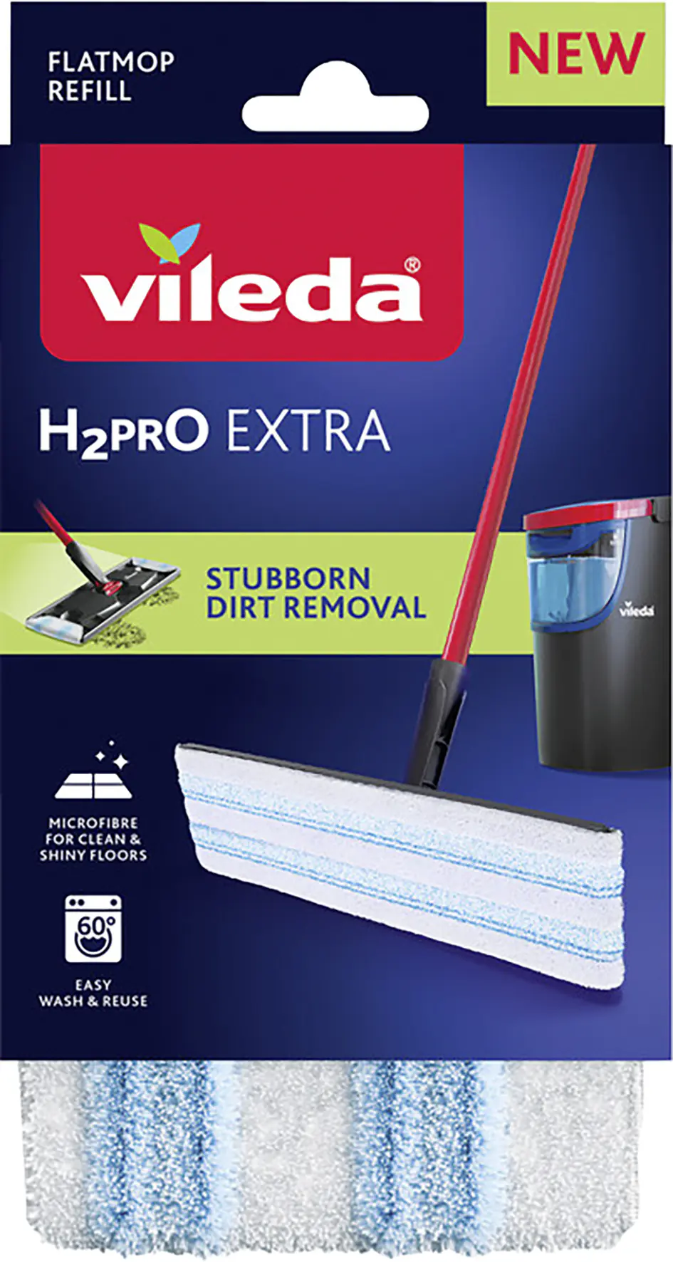 Vileda Bodenwischer H2PRO Flat Mop Ersatzbezug