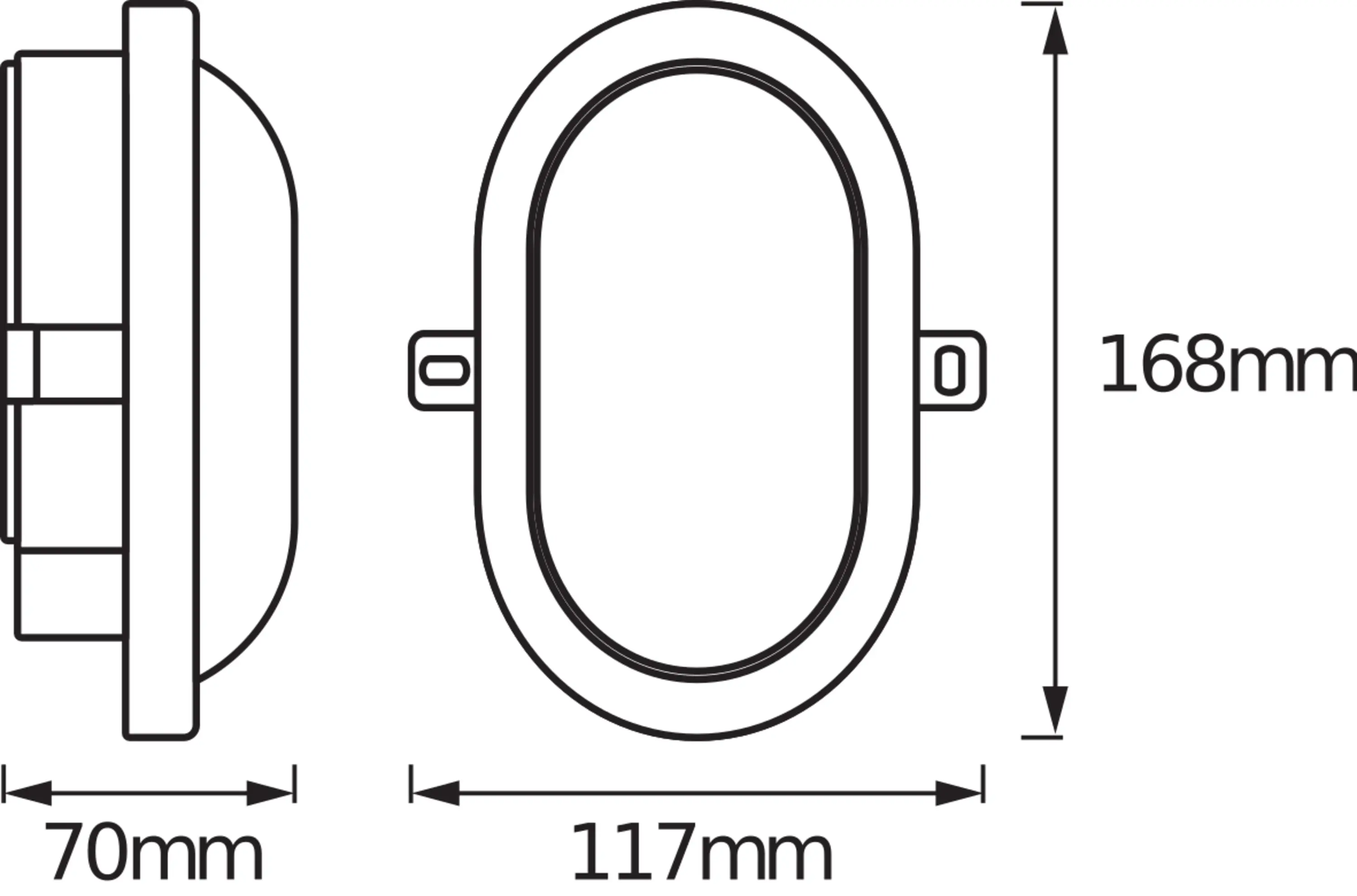Osram LED Ovalleuchte Bulkhead 6 W weiß kaltweiß Osram LED Ovalleuchte Bulkhead 6 W weiß kaltweiß