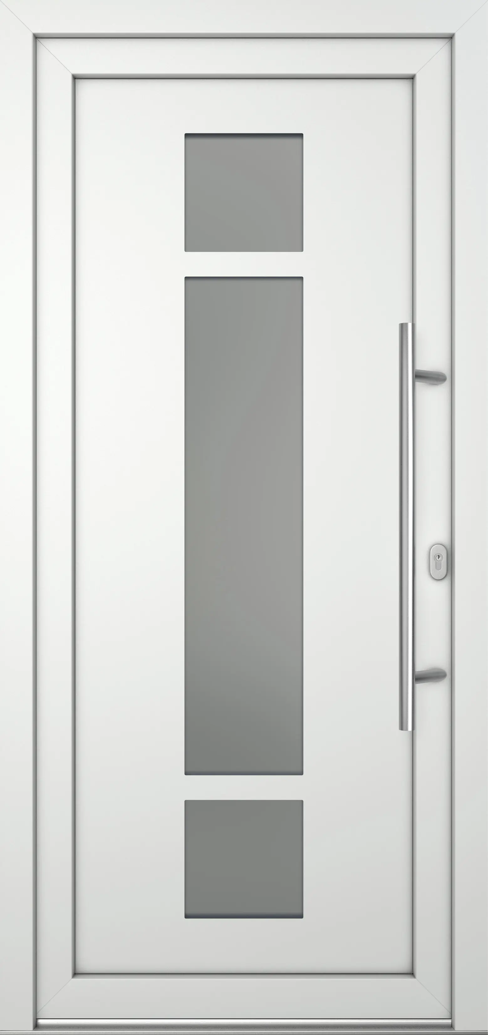 Meeth Haustür Optimal Pro PVC Modell 102 98 x 200 cm DIN Rechts weiß