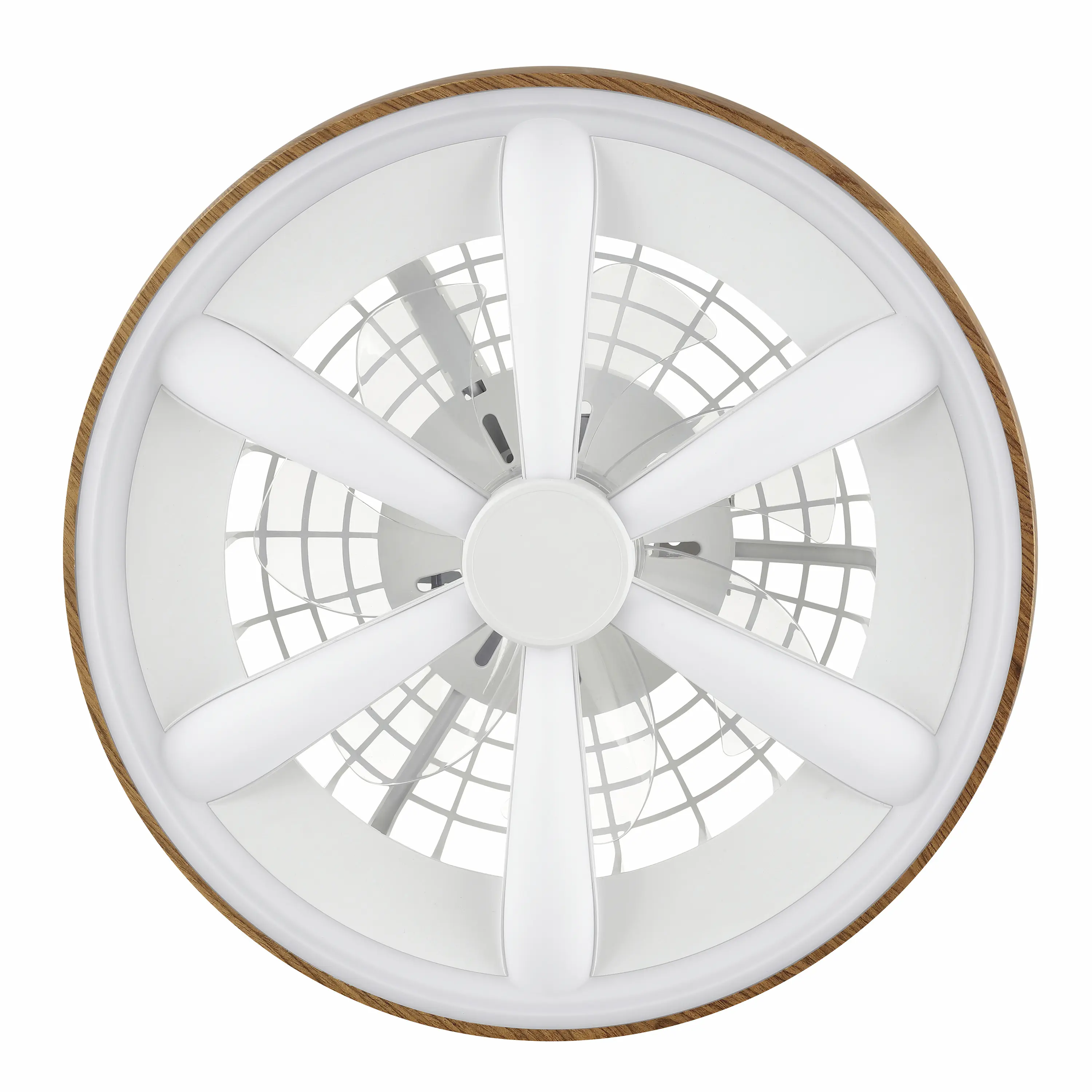 Brilliant LED Deckenleuchte mit Ventilator Gaiano Ø 48 cm 48 W holz/weiß