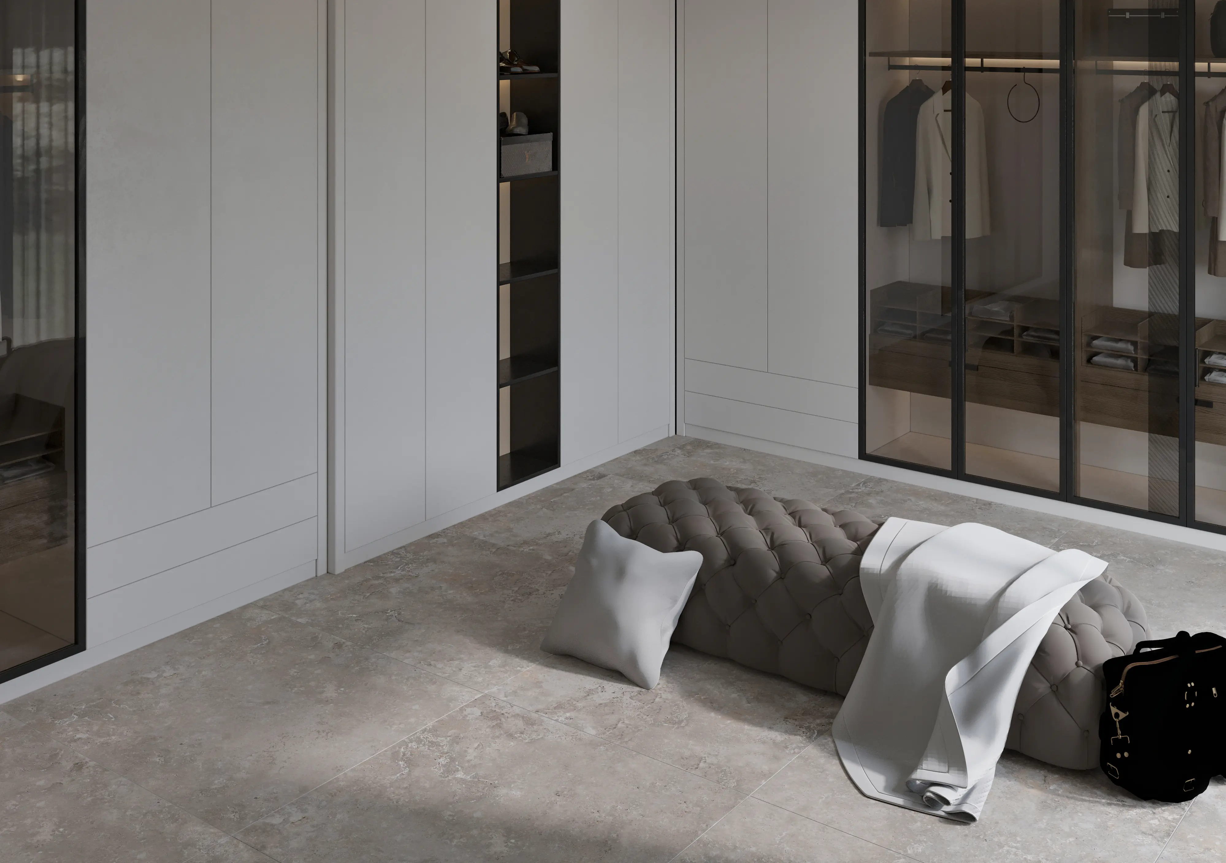 Bodenfliese Feinsteinzeug Camarque 60 x 60 cm grau