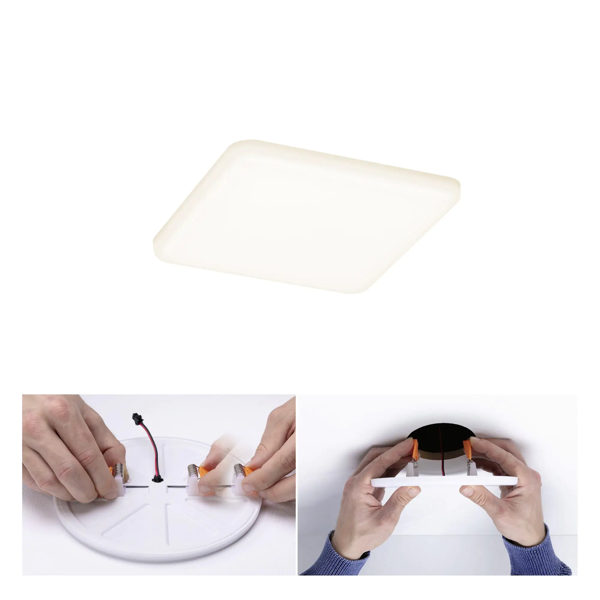 4000870923948_2345896 Paulmann Einbauleuchte LED Veluna Varifit eckig 12,5 cm 8,5 W satin