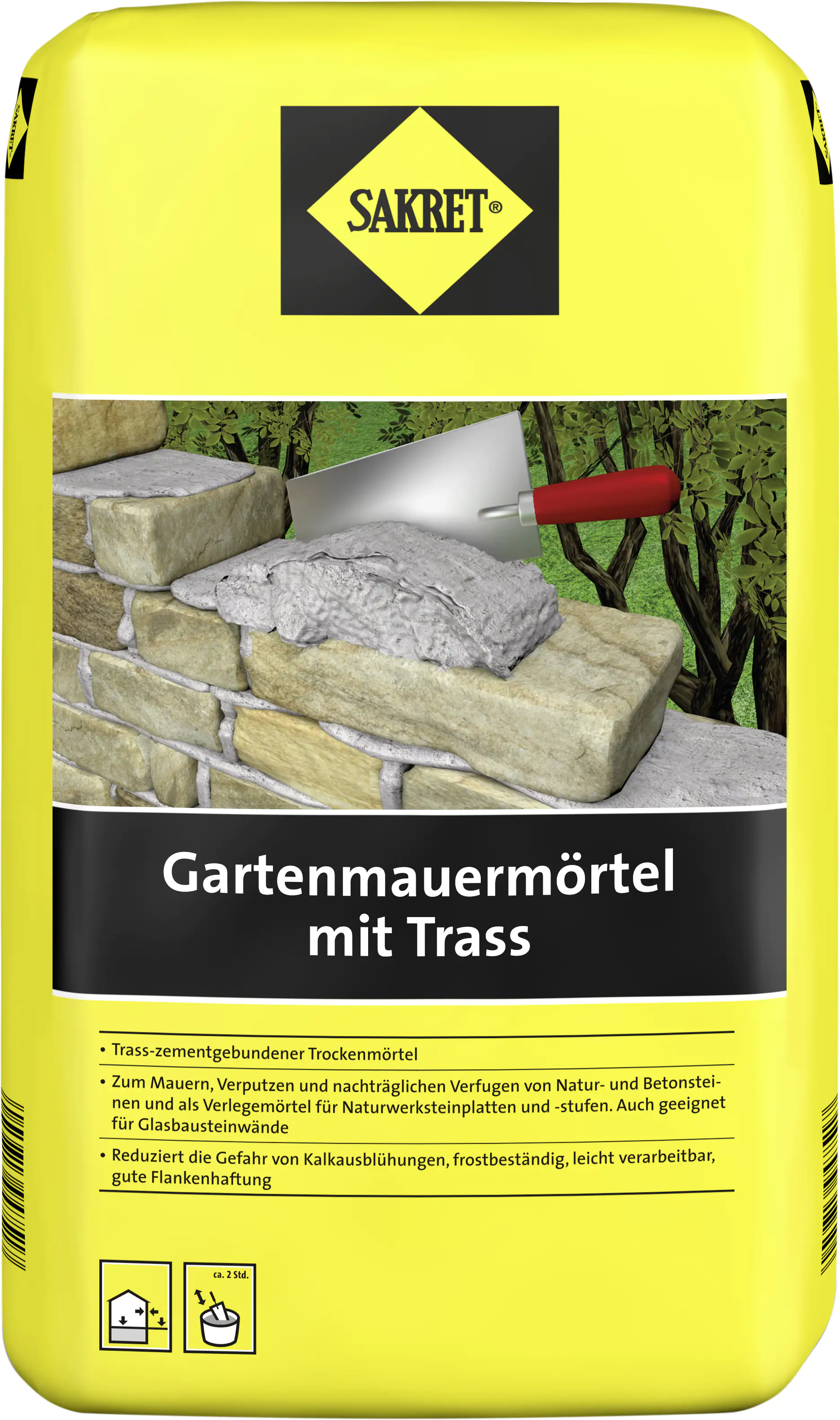 SAKRET Gartenmauermörtel mit Trass 25 kg Sack