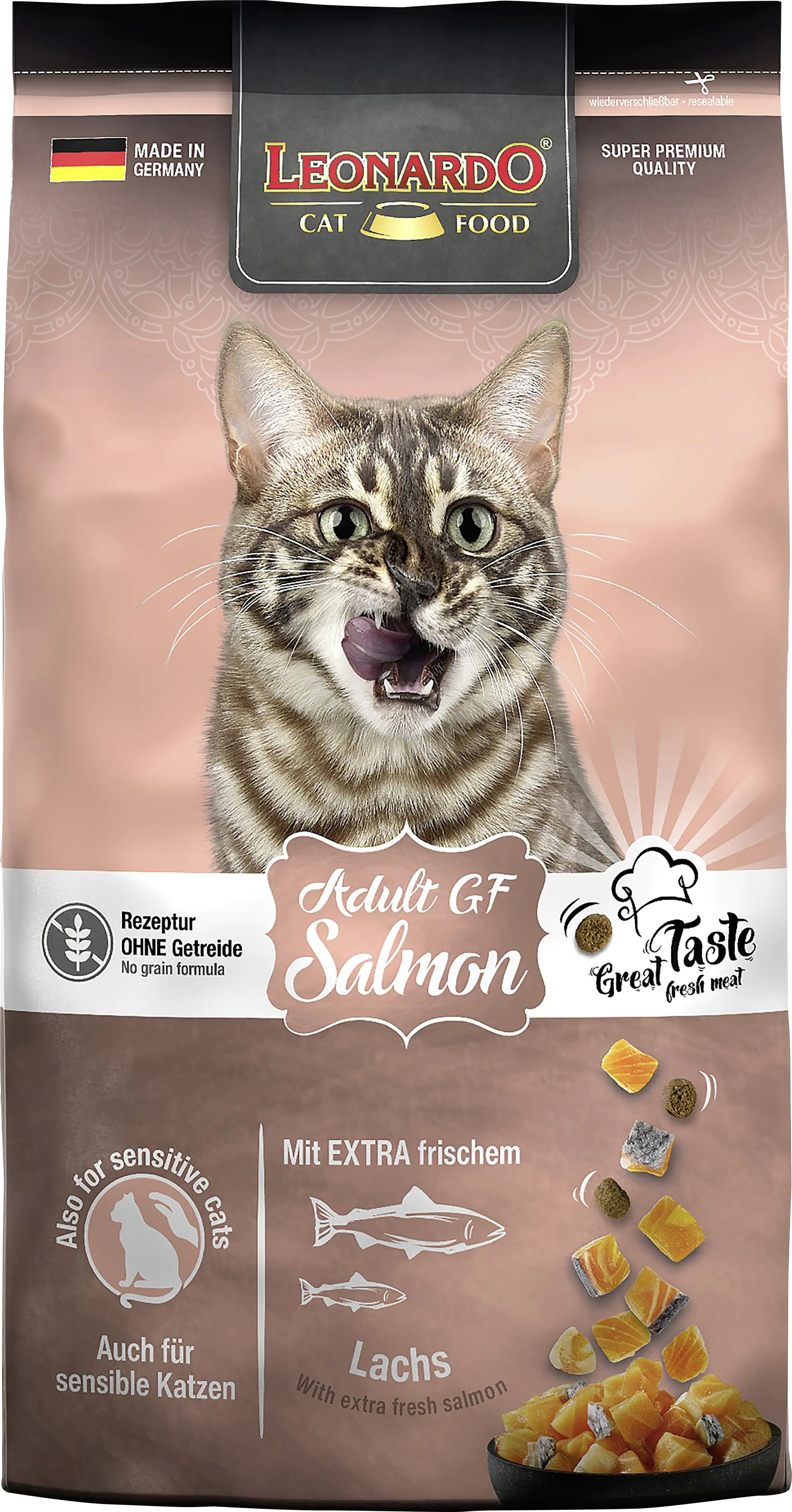 Leonardo Katzentrockenfutter  Leo Ad GF Lachs 1,8 kg