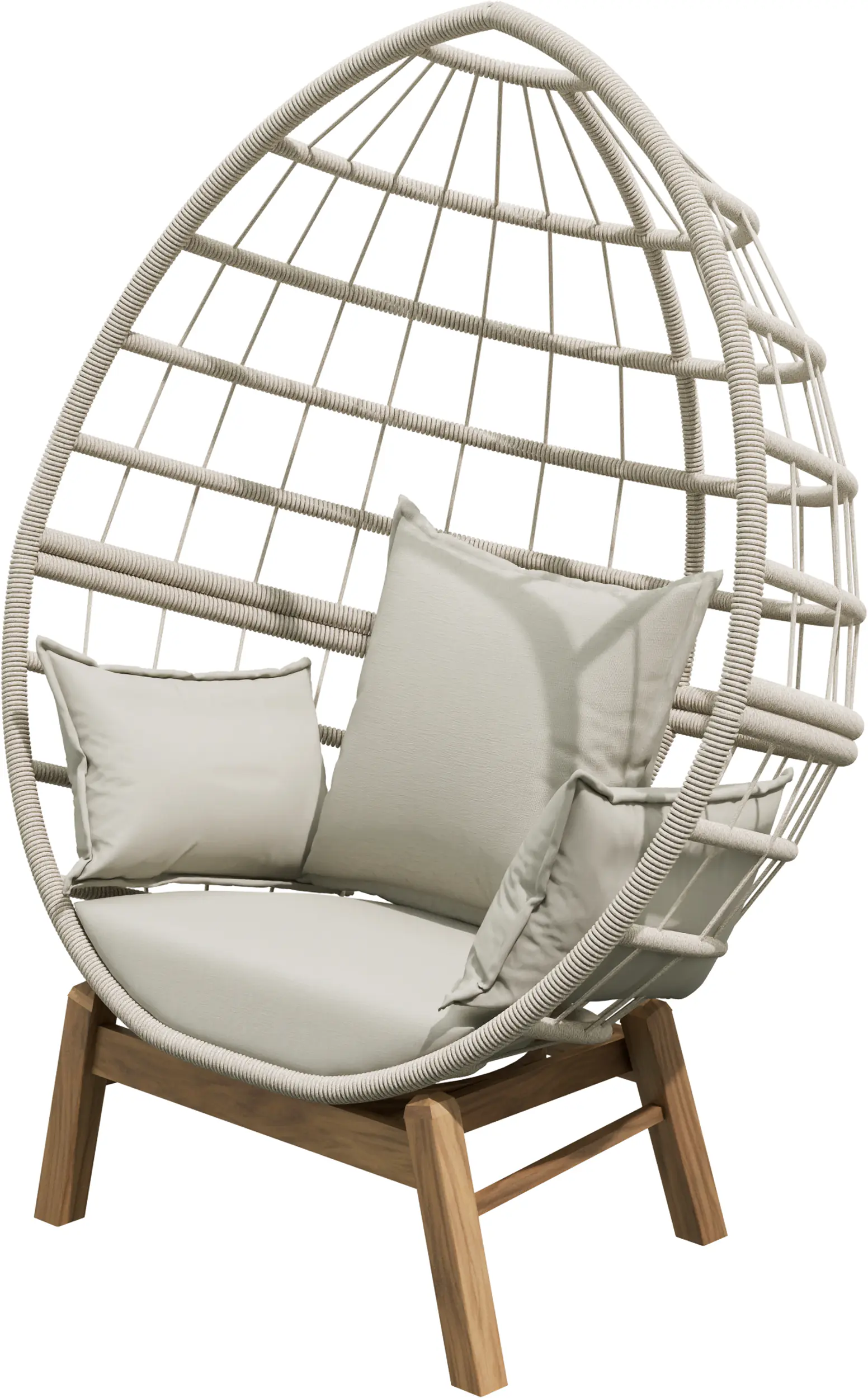Primaster Loungesessel Stahl Salo inkl. Kissen beige
