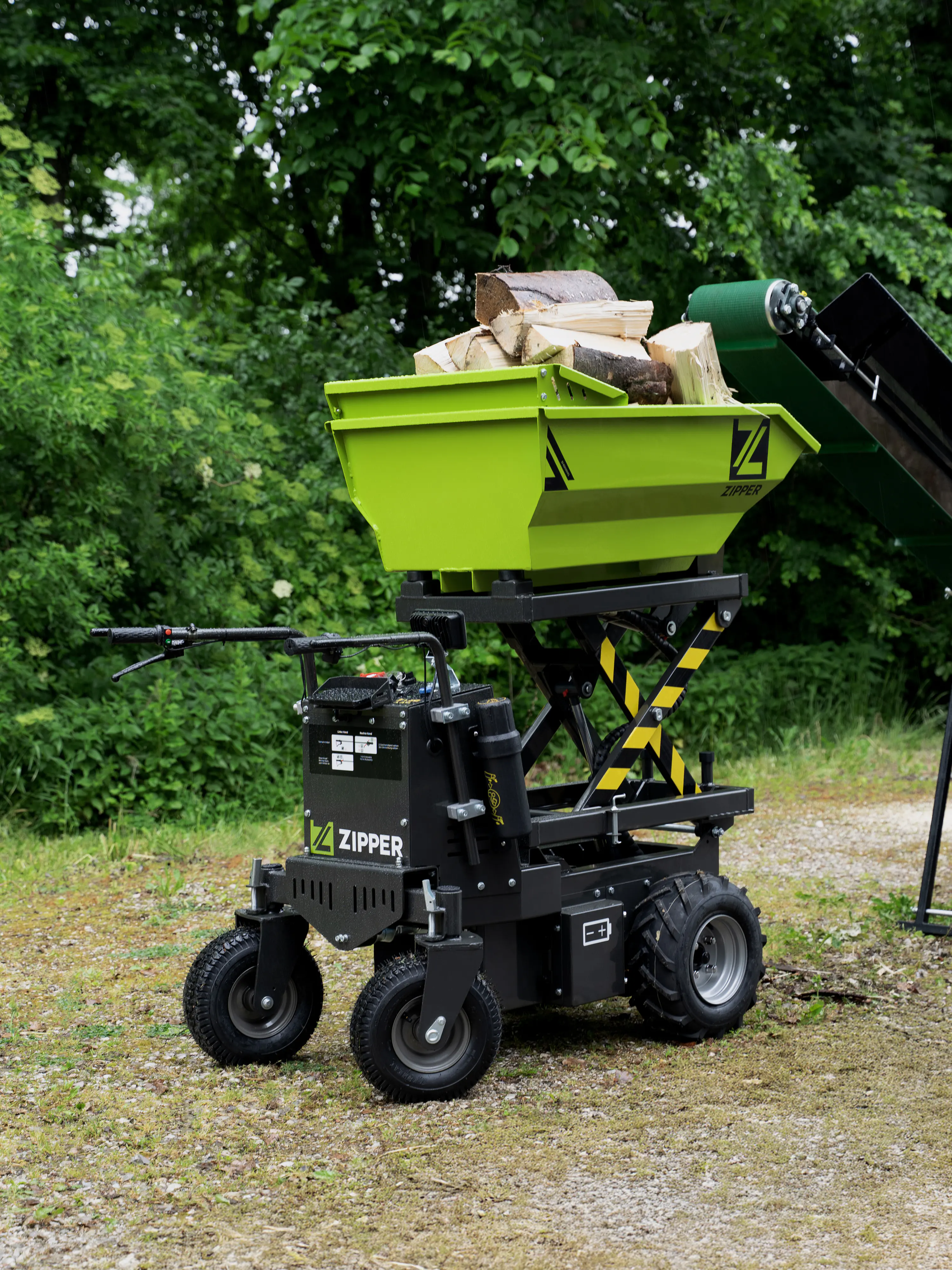 Zipper Elektro-Rad-Dumper ZI-ED600HKS mit Scherenhubfunktion Zipper Elektro-Rad-Dumper ZI-ED600HKS mit Scherenhubfunktion