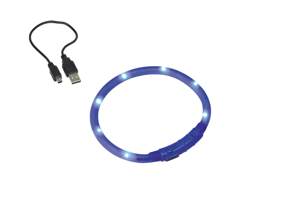 Nobby LED Leuchthalsband Visible blau für Hunde mit kurzem Fell Nobby LED Leuchthalsband Visible blau für Hunde mit kurzem Fell