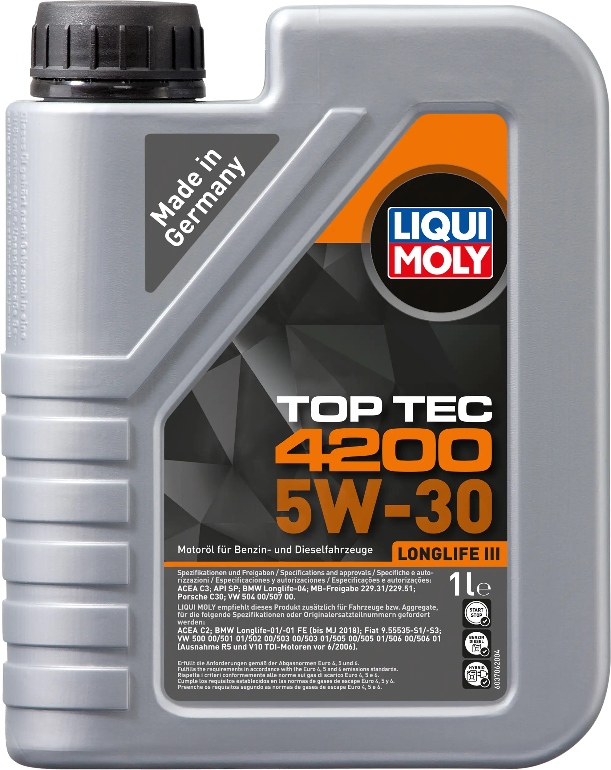 Liqui Moly Motoröl Top Tec 4200 SAE 5W-30 Longlife III 1 L Liqui Moly Motoröl Top Tec 4200 SAE 5W-30 Longlife III 1 L