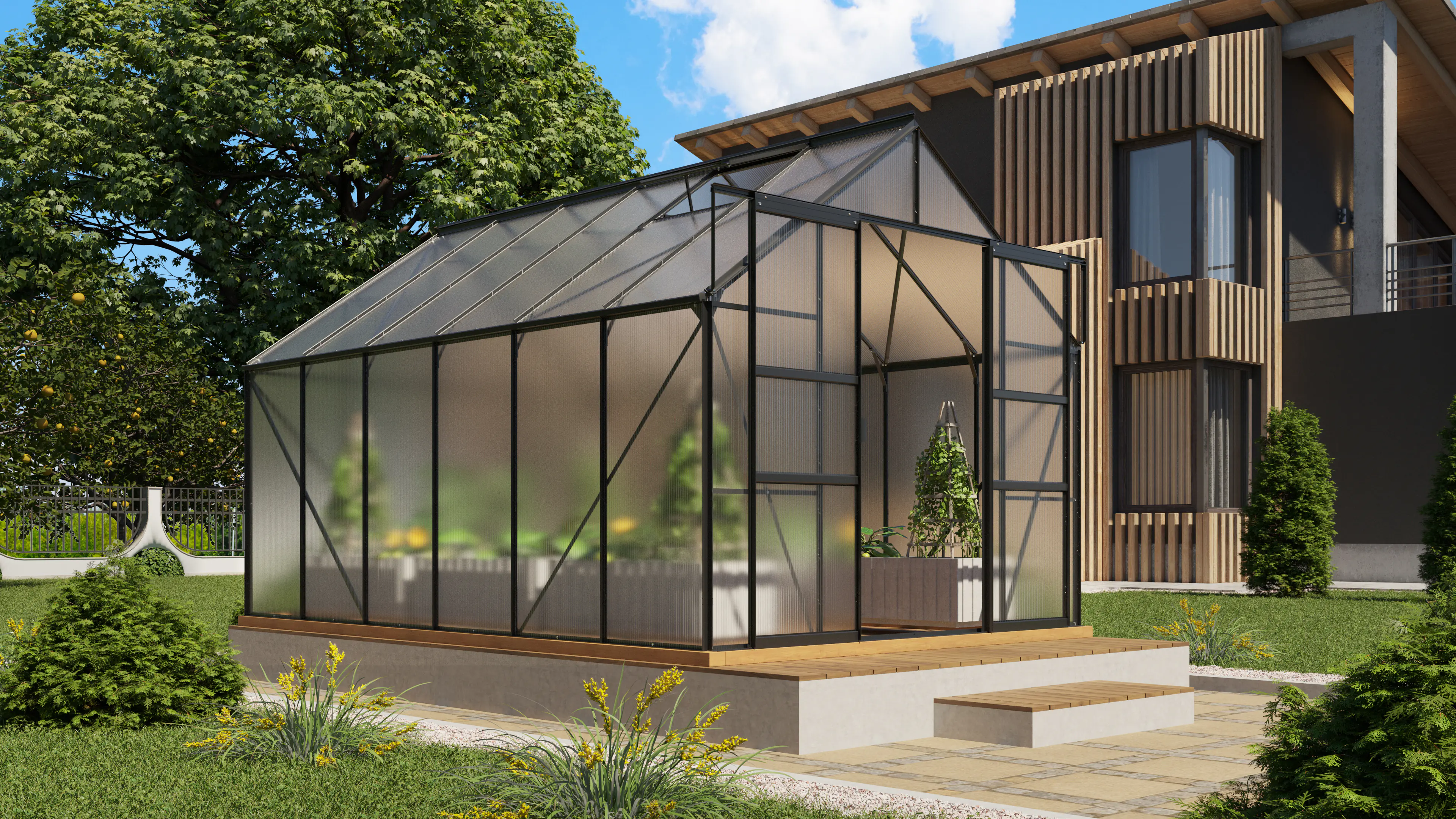 Vitavia Gewächshaus Mars 9900 254 x 379 cm 4 mm HPK