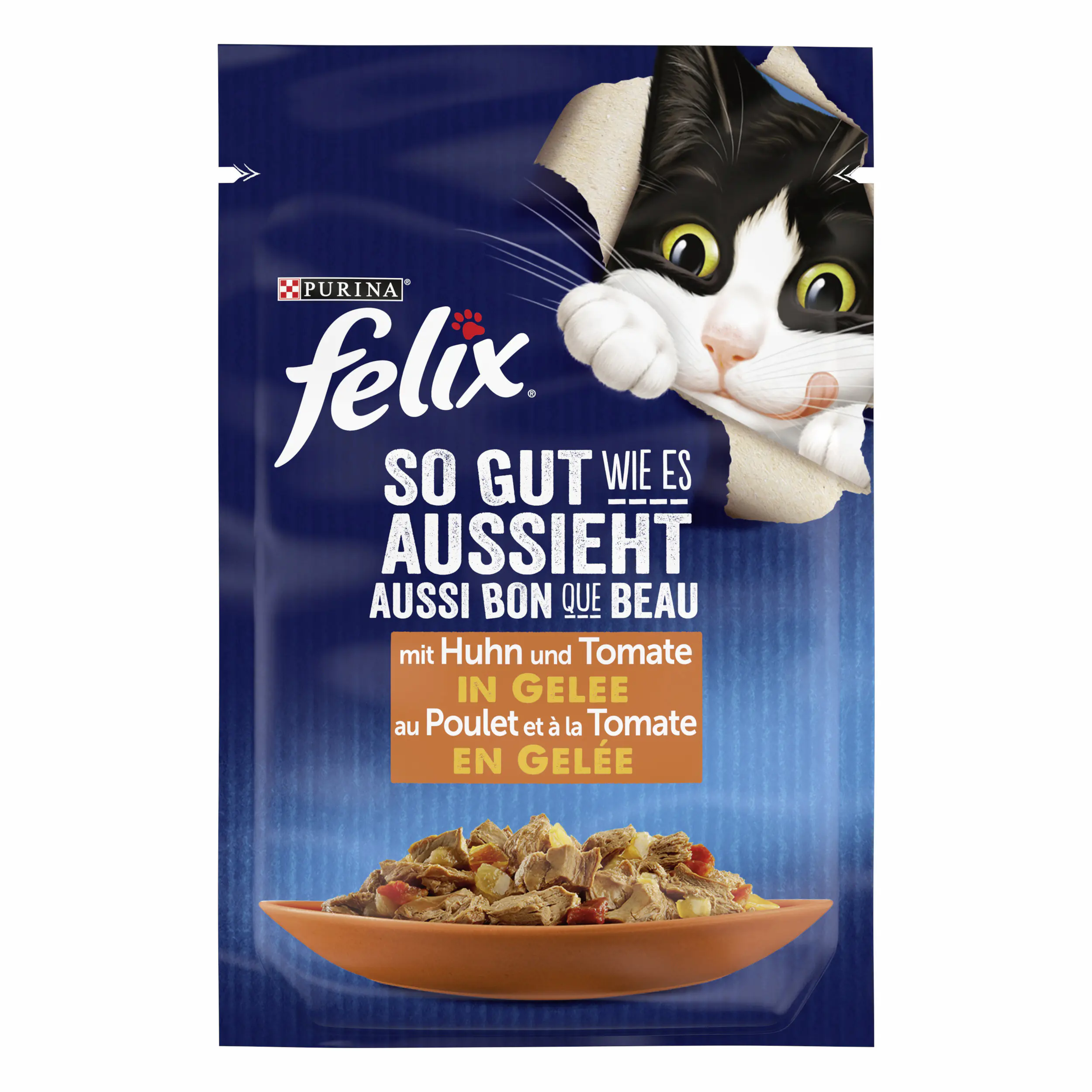 Felix So gut wie es aussieht in Gelee mit Huhn & Tomate 85 g