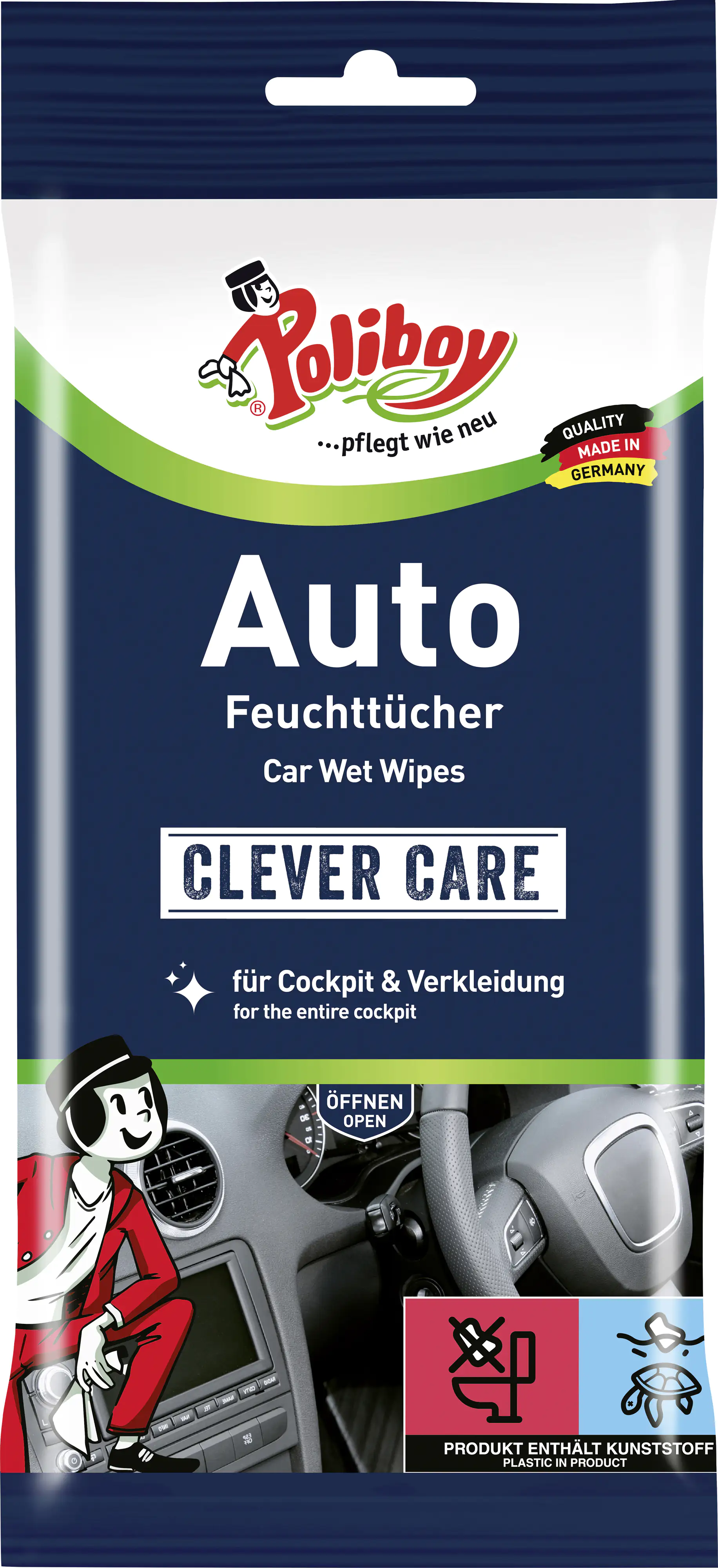 Poliboy Staubmeister Auto Feuchttücher 20 Stück Poliboy Staubmeister Auto Feuchttücher 20 Stück