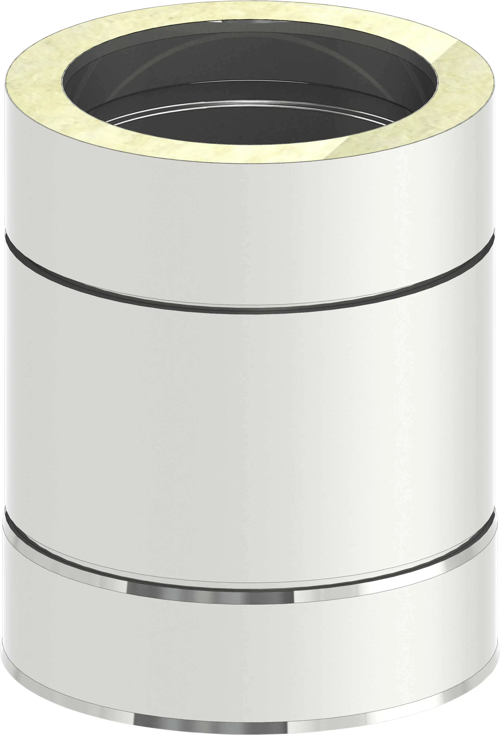 Zitec Schornstein-Rohrlängenelement doppelwandig, Ø 150 mm, 250 mm