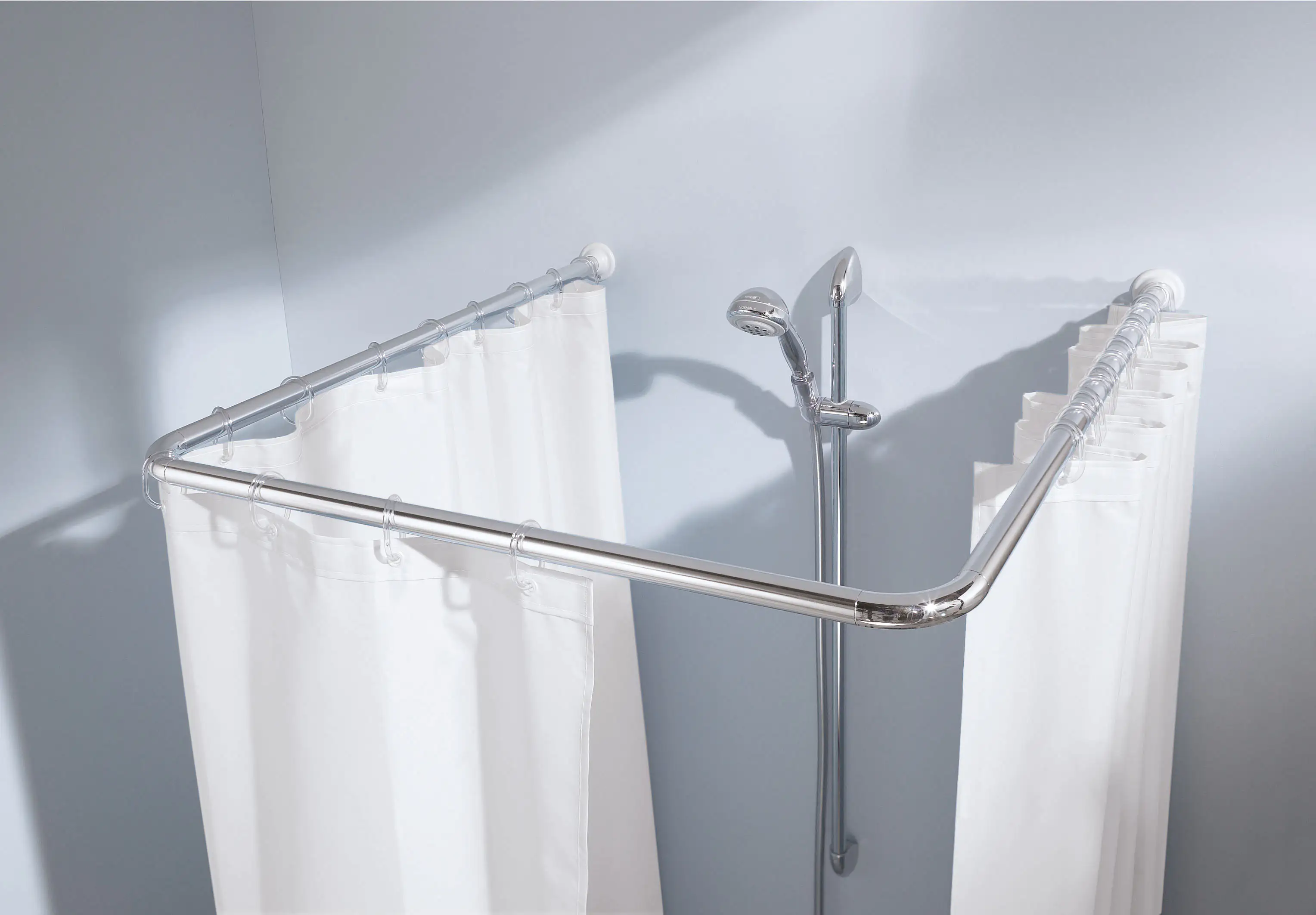 Kleine Wolke Universalstange für Duschvorhang variabel 90 x 90 cm - 80 x 170 cm Kleine Wolke Universalstange für Duschvorhang variabel 90 x 90 cm - 80 x 170 cm