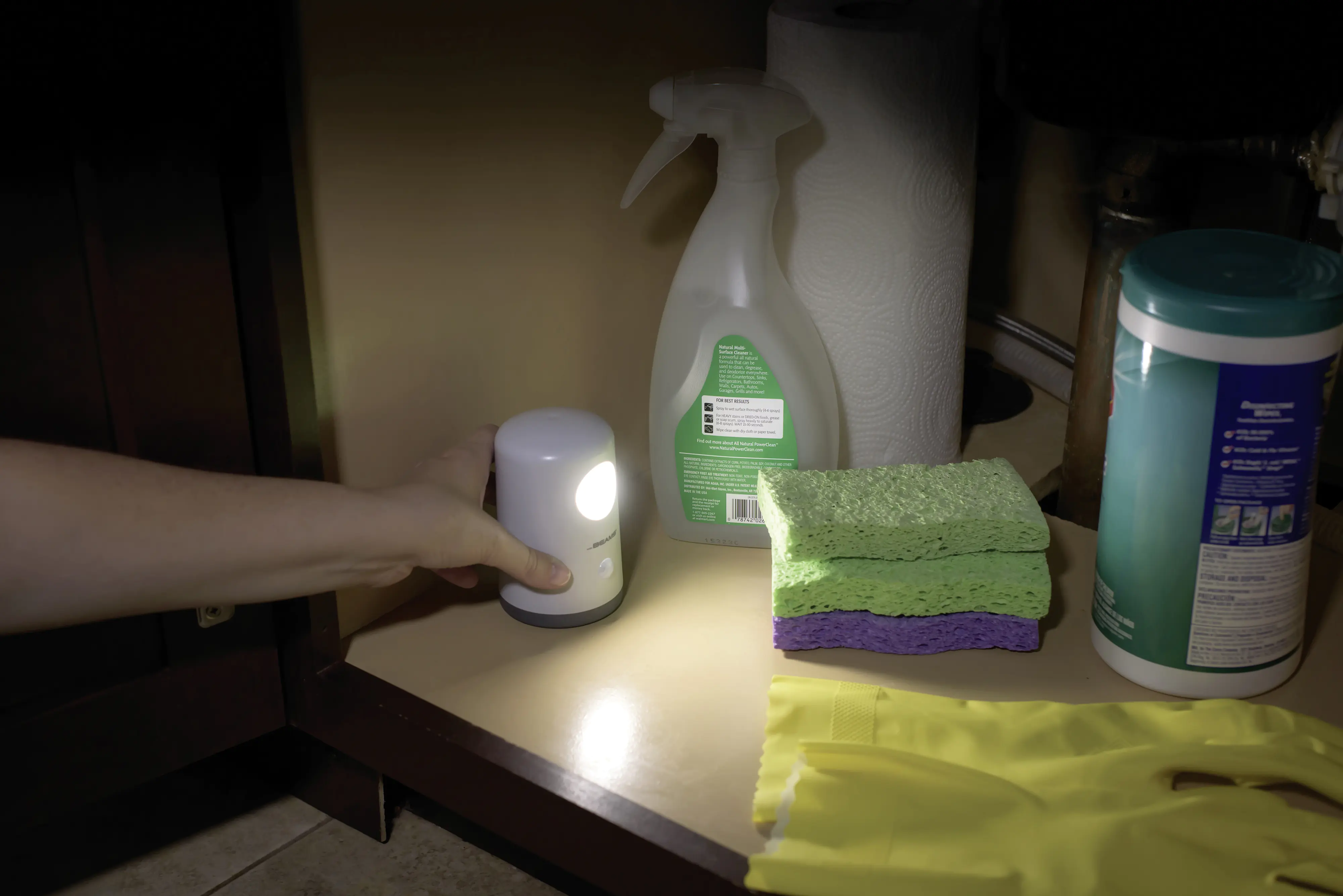 Mr Beams LED Batterielicht Stand Anywhere 30lm, 4000K, weiß