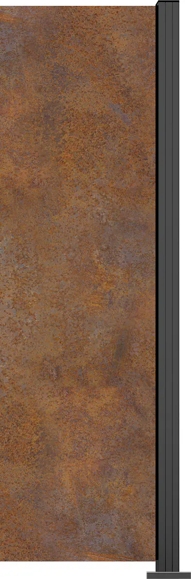 Ambiente Glaszaun Erweiterungsset Klarglas 187 x 55,7 cm mit Motivdruck anthrazit Ambiente Glaszaun Erweiterungsset Klarglas 187 x 55,7 cm mit Motivdruck anthrazit