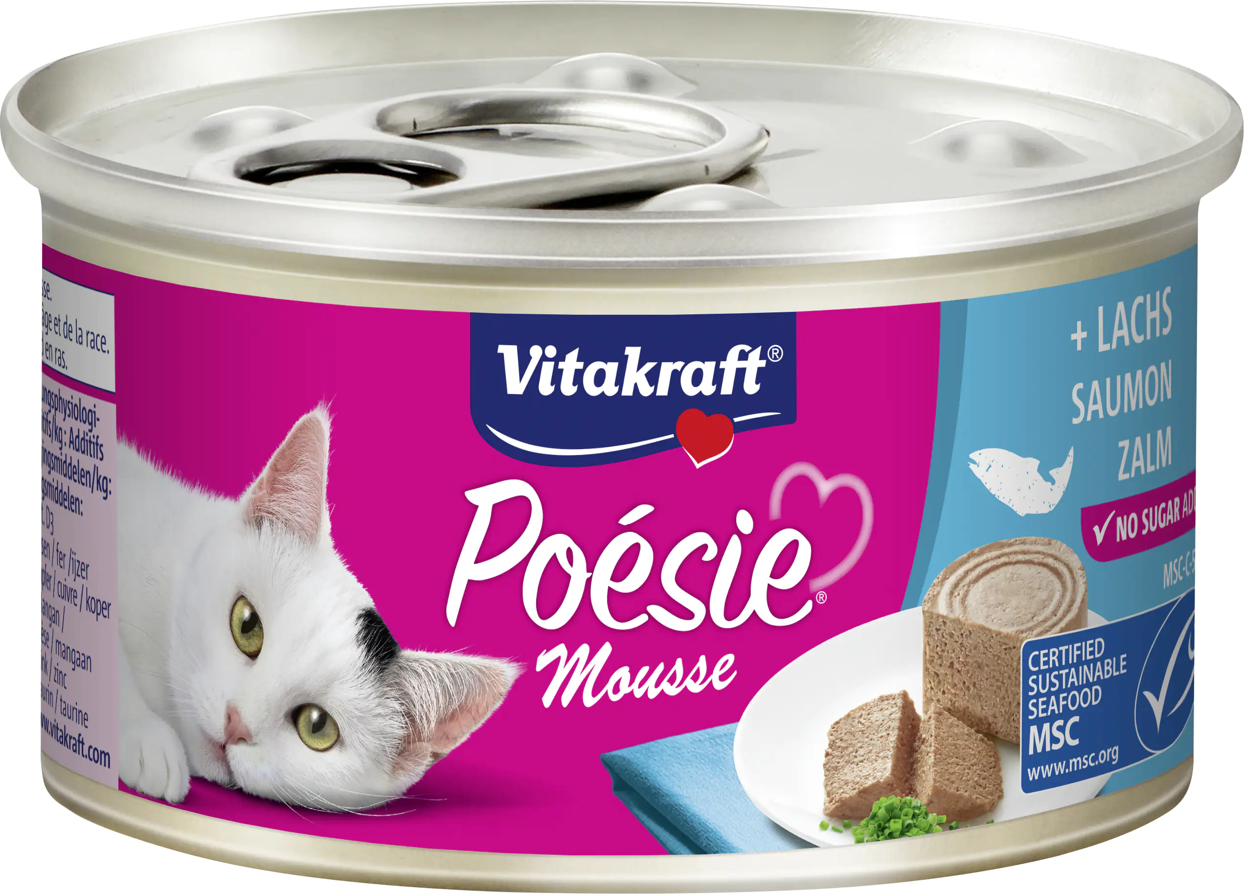 Vitakraft Poésie Katzenfutter Mousse Lachs 85 g