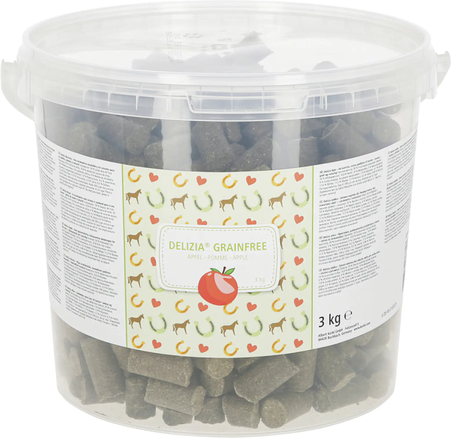 Kerbl Delizia Pferdefutter Apfel getreidefrei 3 kg