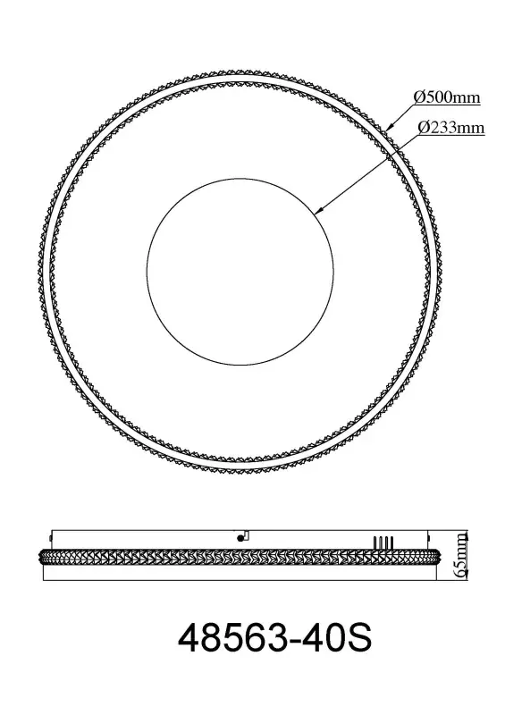 Globo Deckenleuchte Shirley Ø 50,5 x 6,5 cm sand