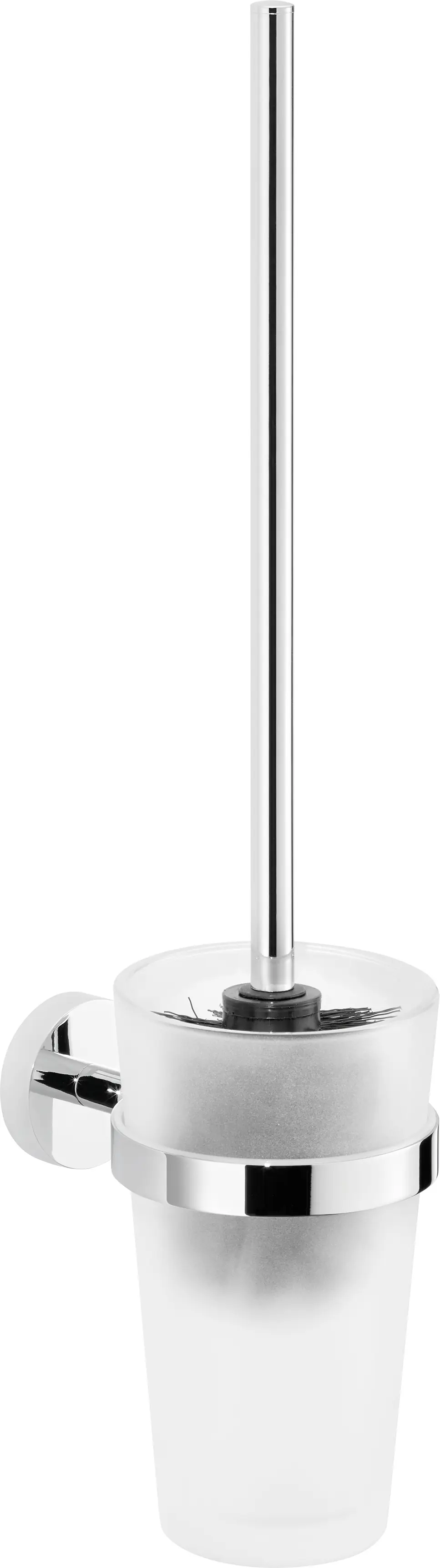tesa WC-Bürstengarnitur Exxcellent Metall und Milchglas, chrom/weiß tesa WC-Bürstengarnitur Exxcellent Metall und Milchglas, chrom/weiß