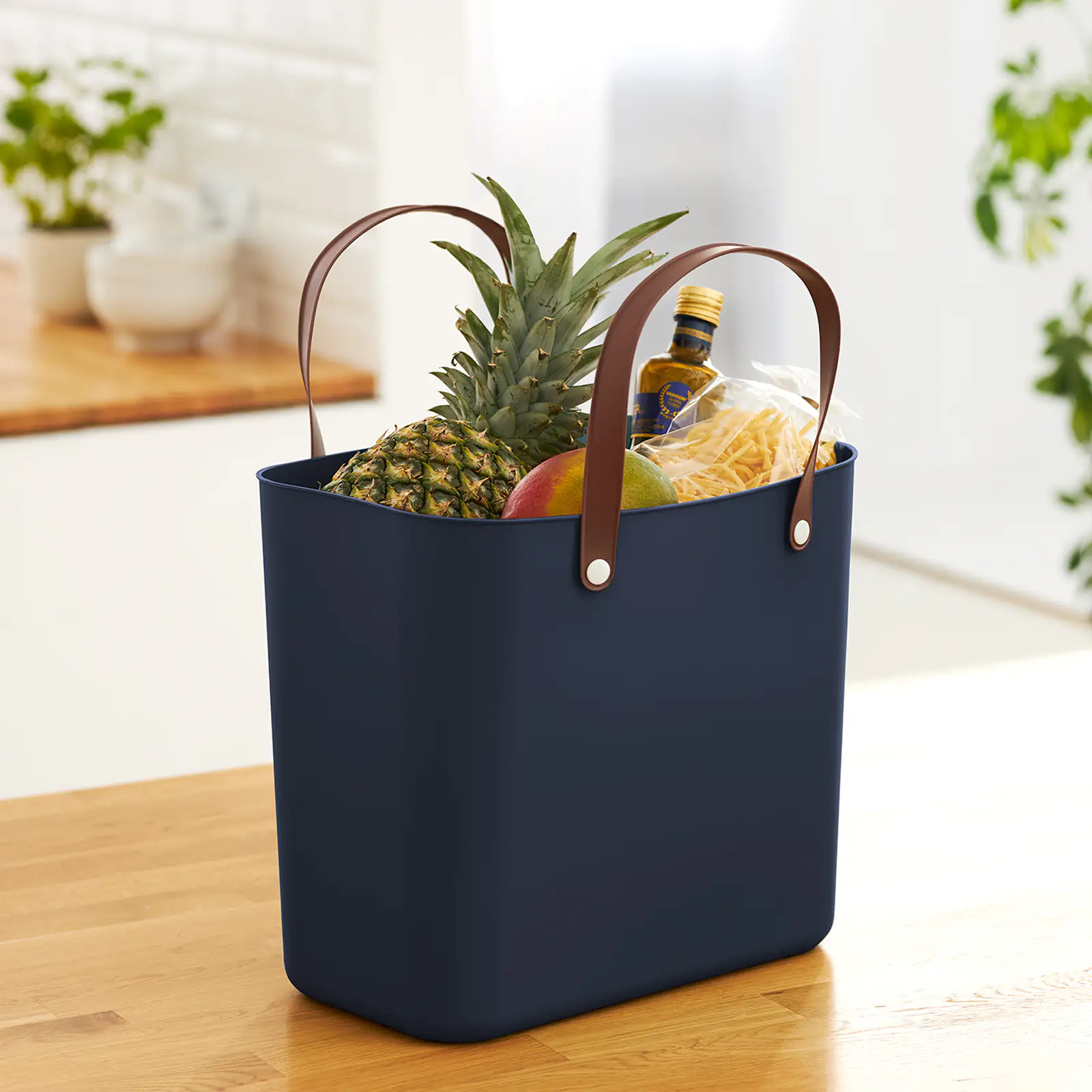 Rotho Einkaufskorb 25 L Albula midnight blau