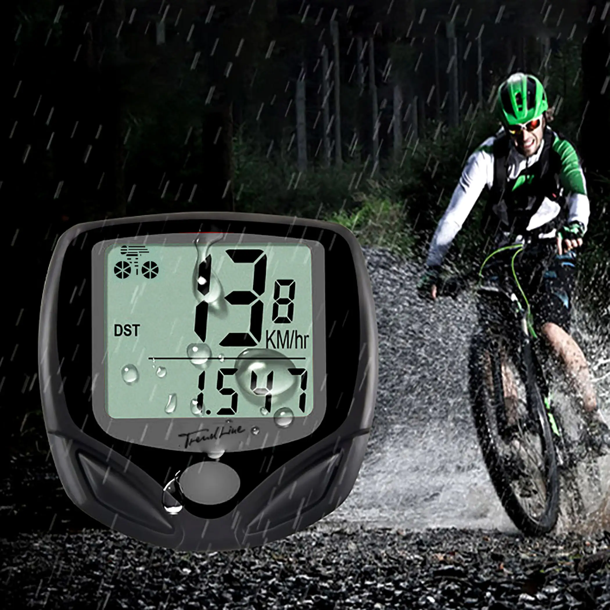 TrendLine Fahrradcomputer inkl. Befestigung und Batterien