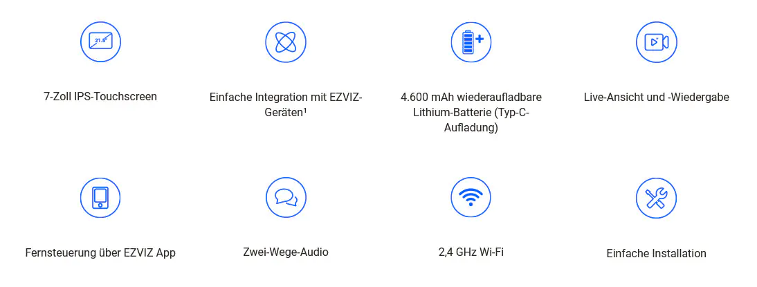 Ezviz Wlan 7 Zoll Touchscreen Monitor SD7 Ezviz Wlan 7 Zoll Touchscreen Monitor SD7