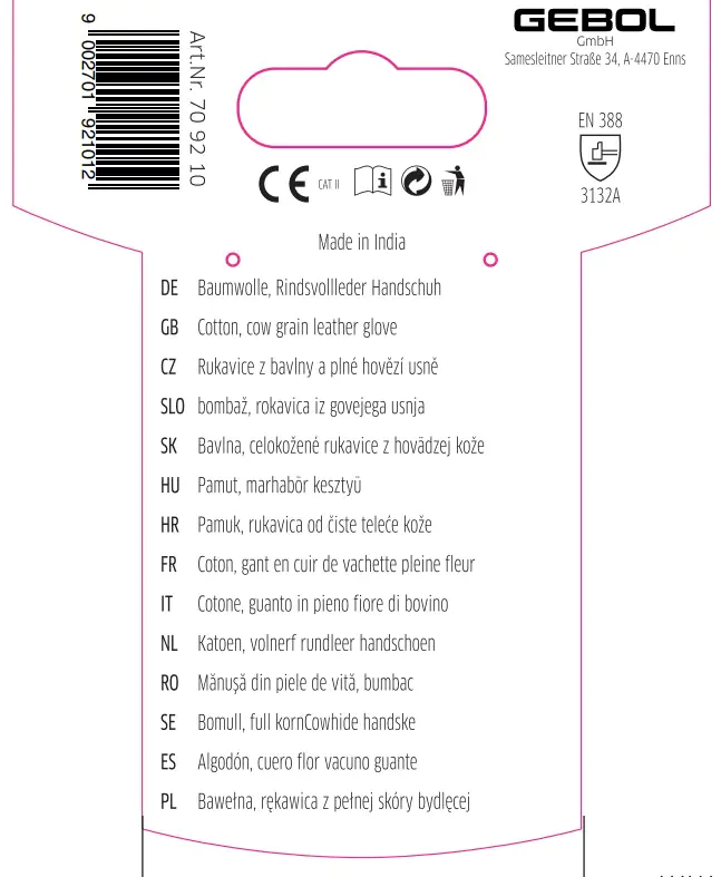 Gebol Handschuh Worker Pro  Gebol Handschuh Worker Pro