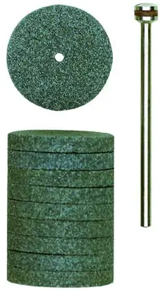 Proxxon Micromot Silizium-Carbid-Schleifscheibe 22 mm 10 Stück mit Träger