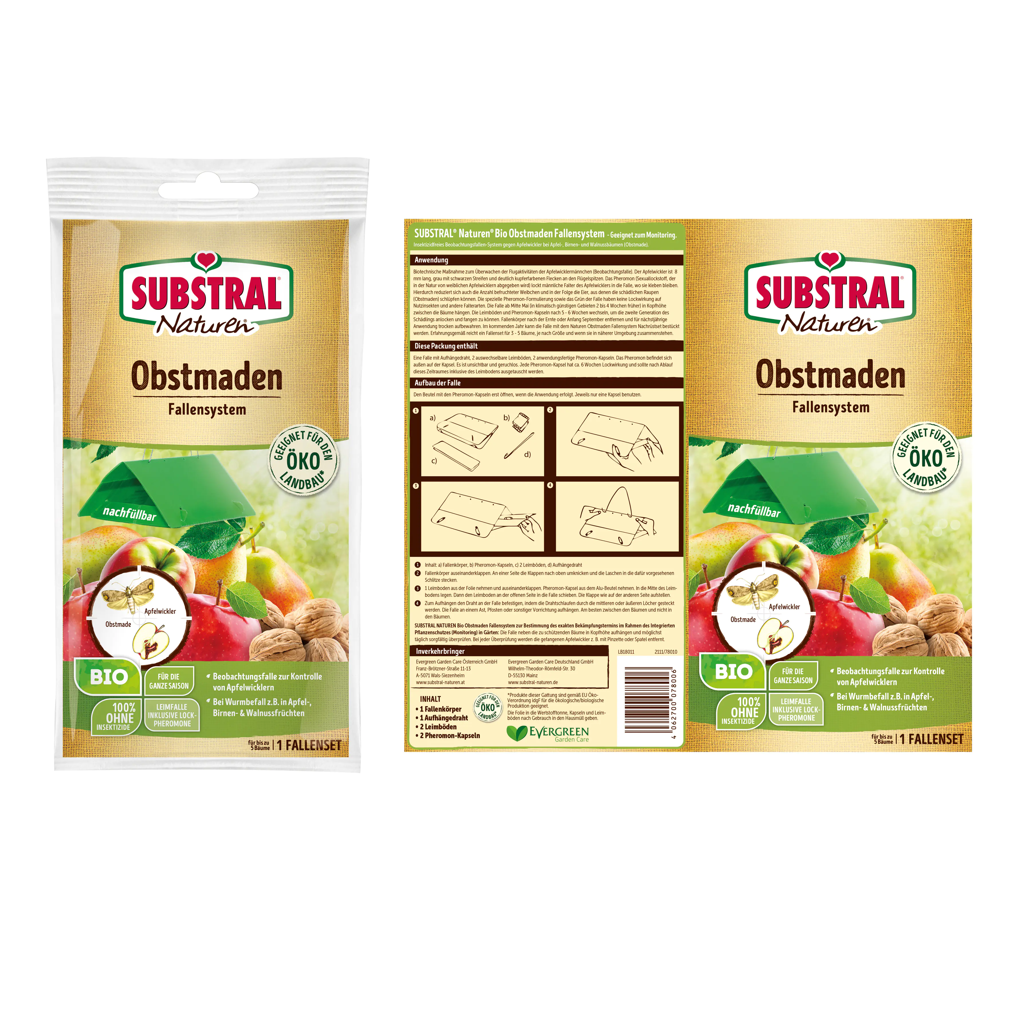 Naturen Obstmaden- Fallensystem 1 Set