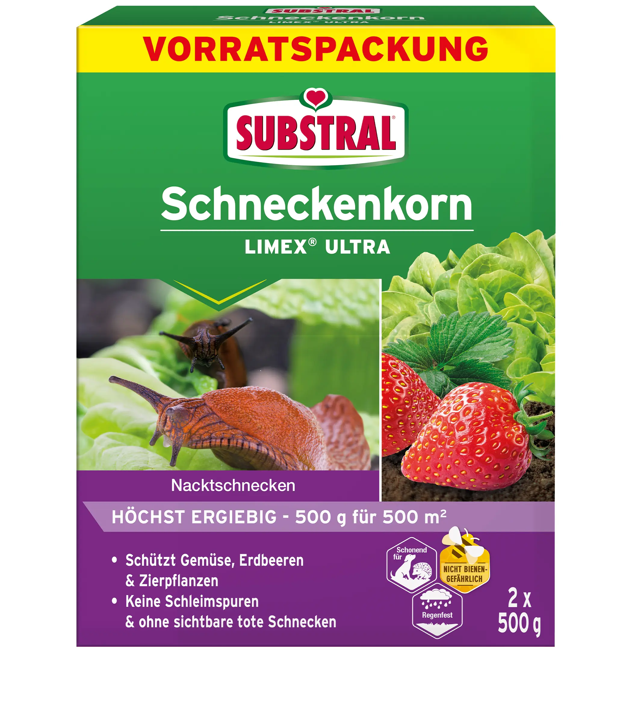 Substral Schneckenkorn Limex Ultra 2 x 500 g  Substral Schneckenkorn Limex Ultra 2 x 500 g