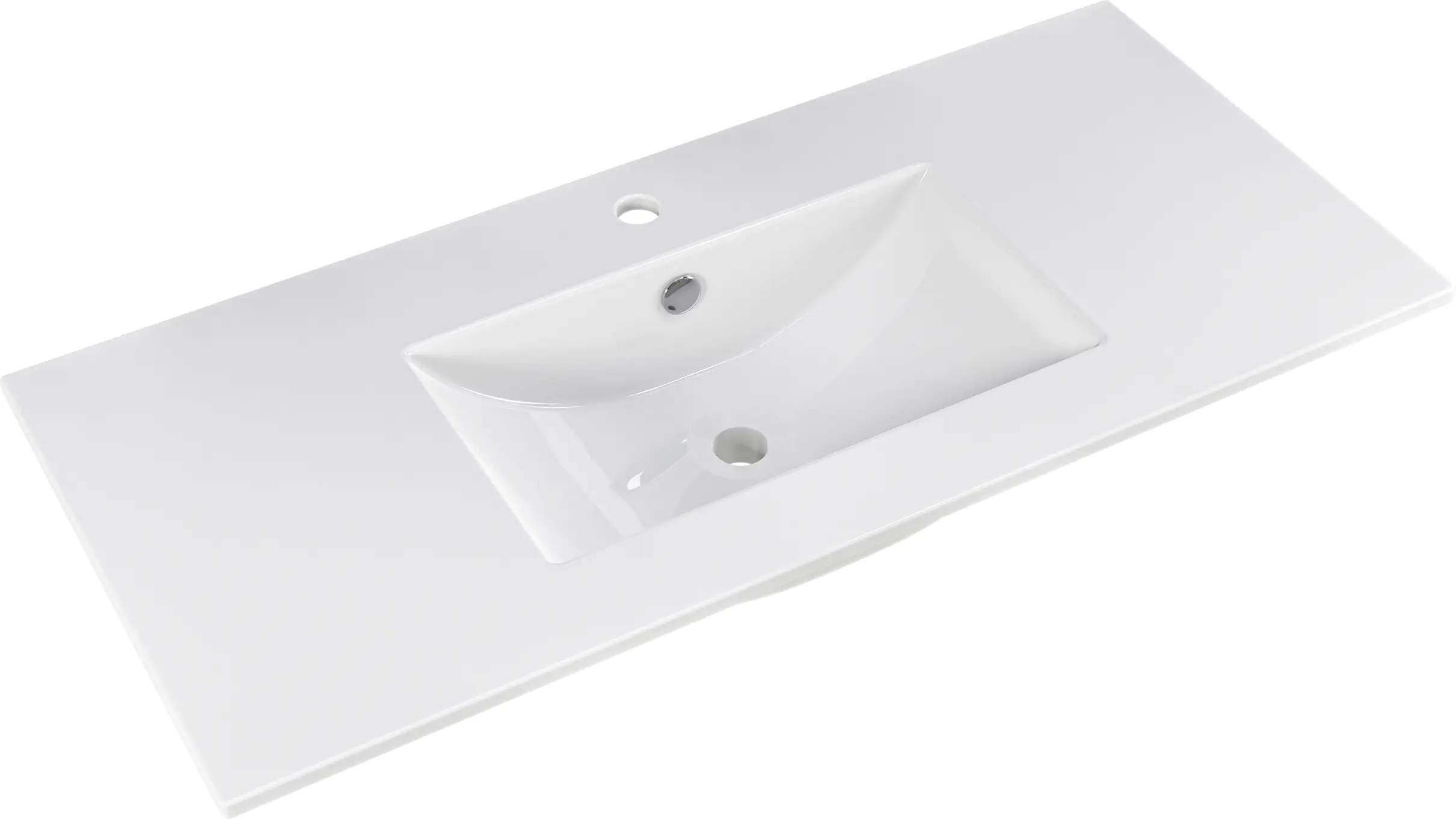 Primaster Keramikwaschbecken 101 cm Düsseldorf weiß