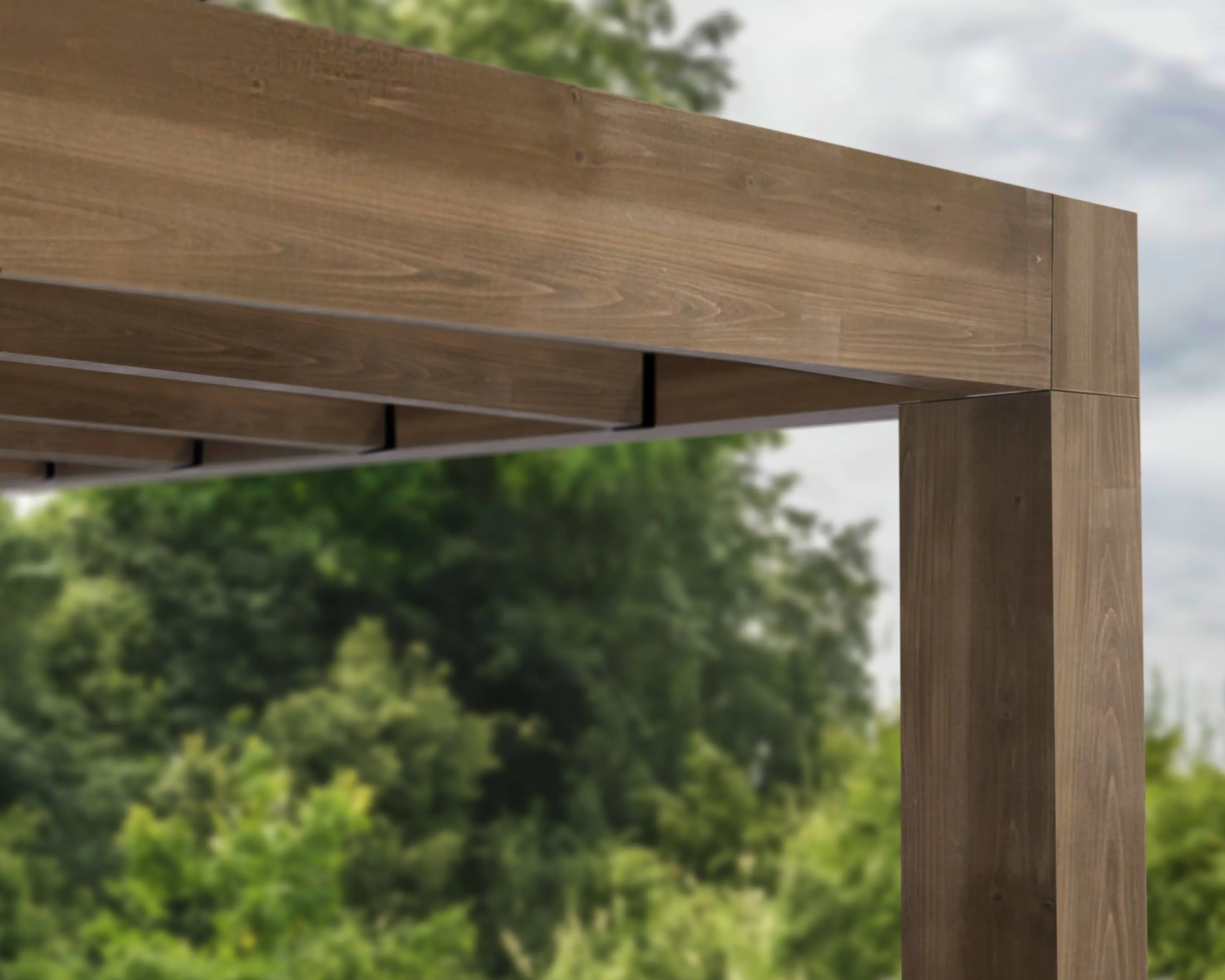 Canopia Terrassenüberdachung Helsinki Holz 925 x 294 cm braun