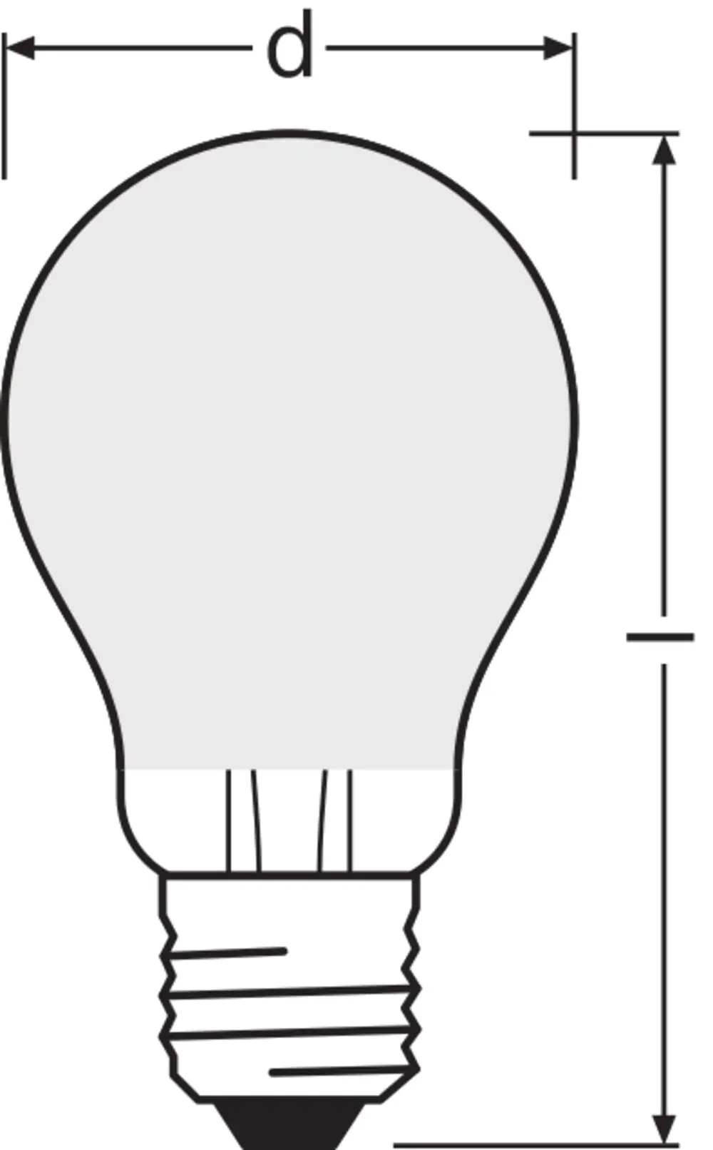 Osram LED Leuchtmittel Classic A40 E27 5W warmweiß, weiß matt Osram LED Leuchtmittel Classic A40 E27 5W warmweiß, weiß matt