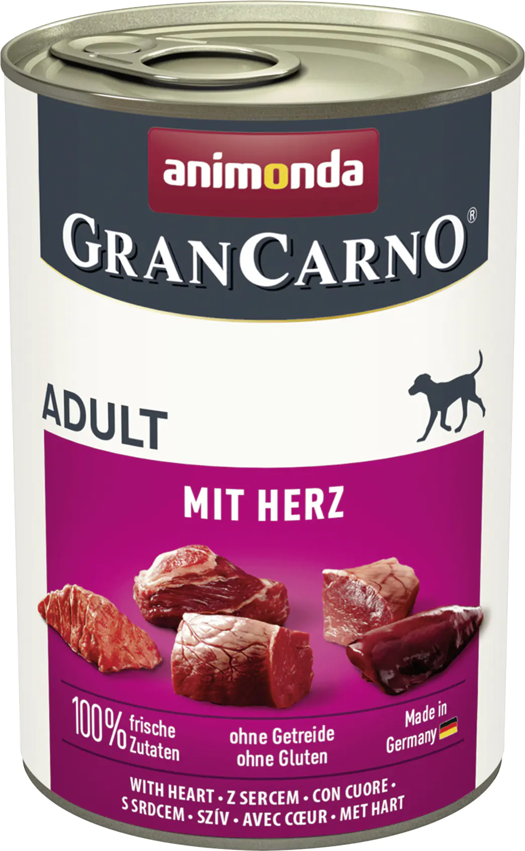 Animonda GranCarno Hundenassfutter Adult Herz 400 g Animonda GranCarno Hundenassfutter Adult Herz 400 g