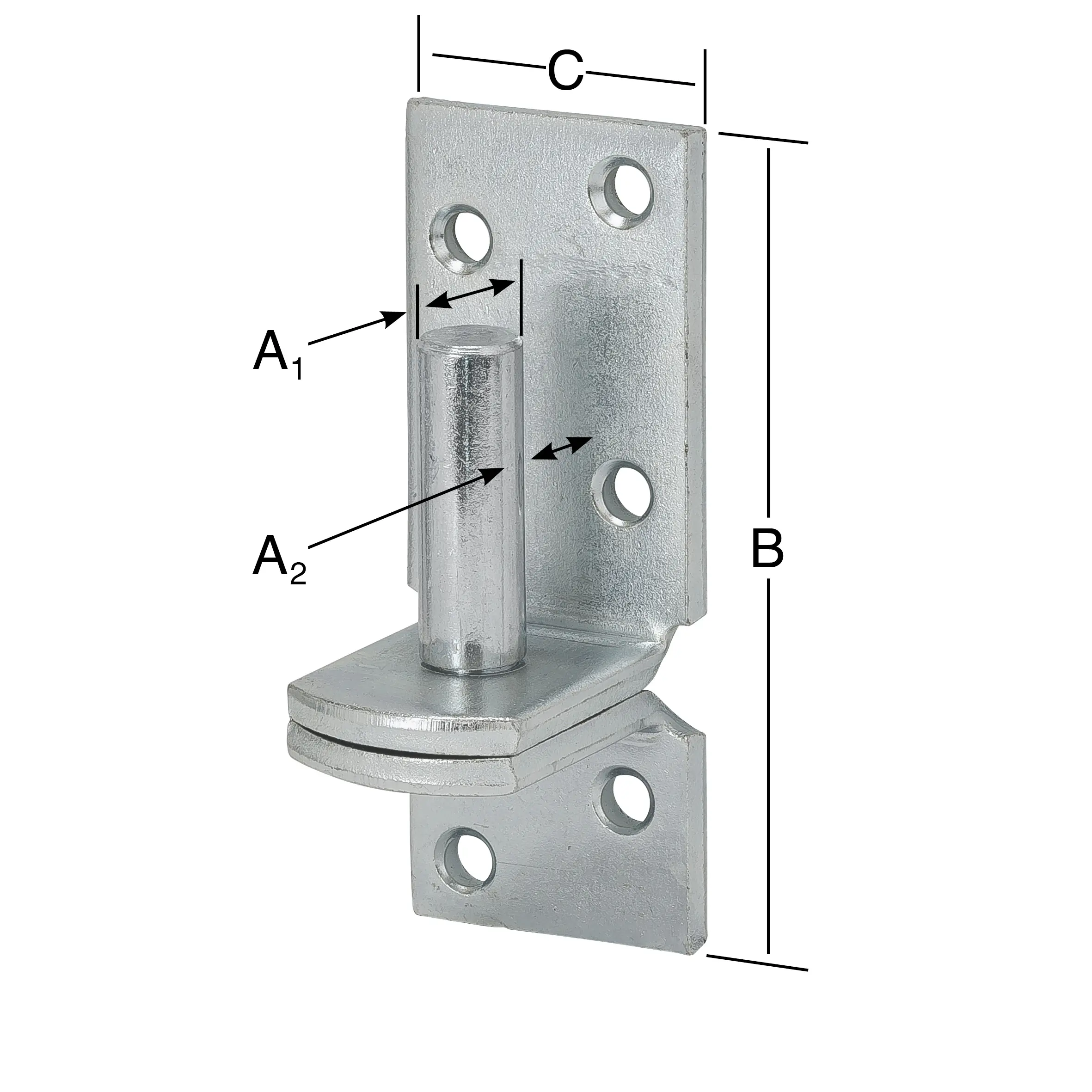 Vormann Kloben verzinkt 16/10 x 102 x 40 mm