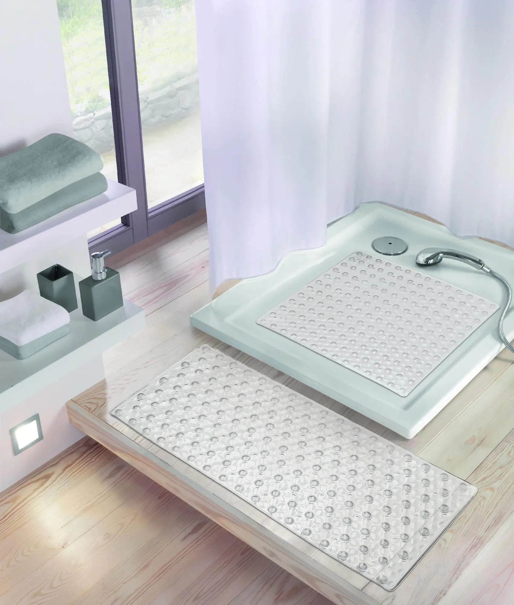 Kleine Wolke Wanneneinlage Honey 36 x 80 cm, clear