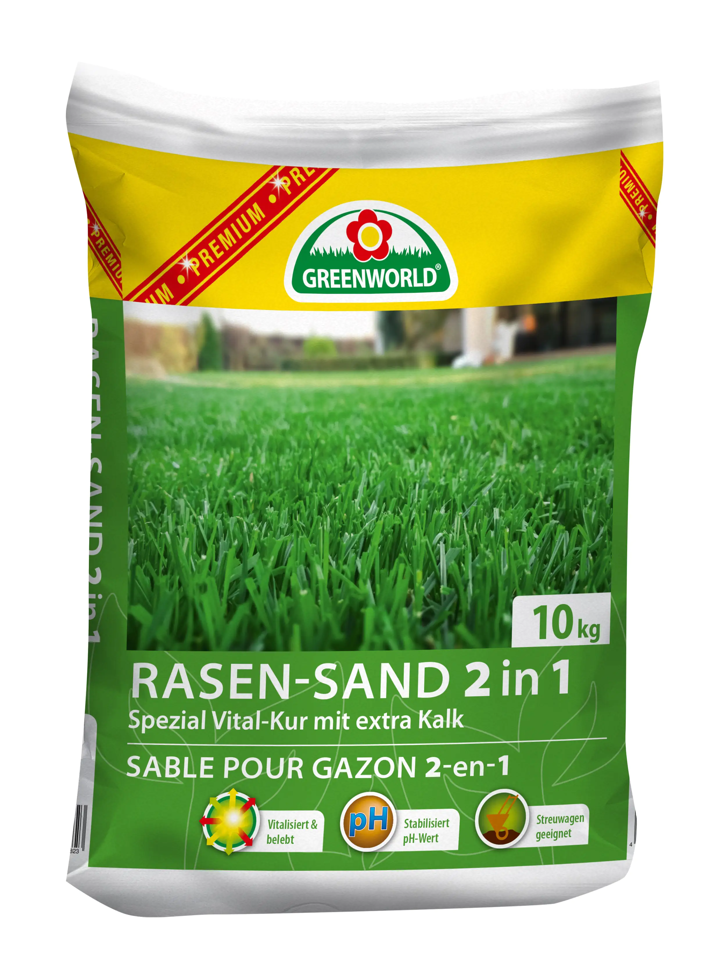 ASB Greenworld Premium Rasenkalk 2in1, 10 kg