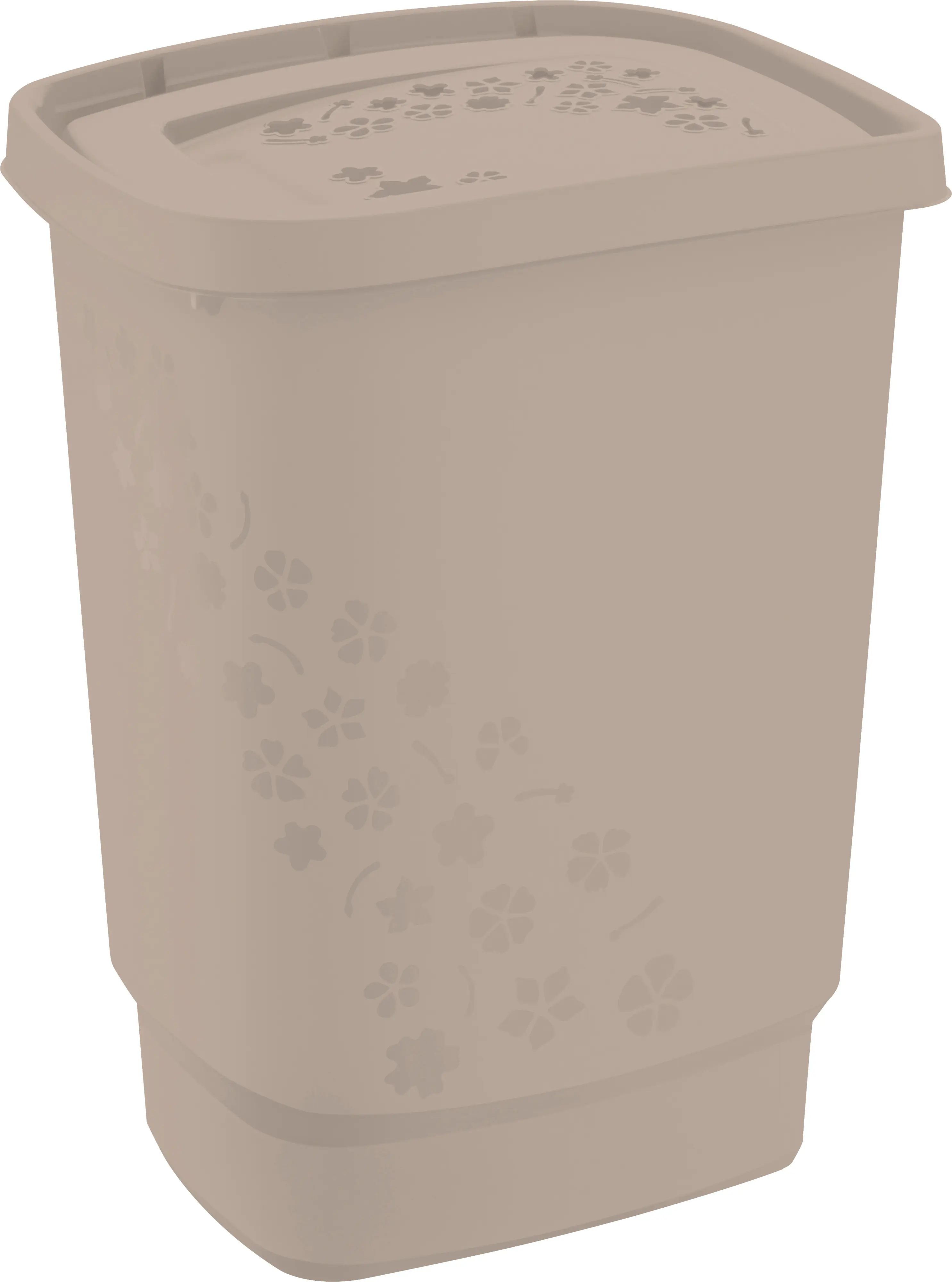 Rotho Wäschesammler Flowers, 55 l meadow rose