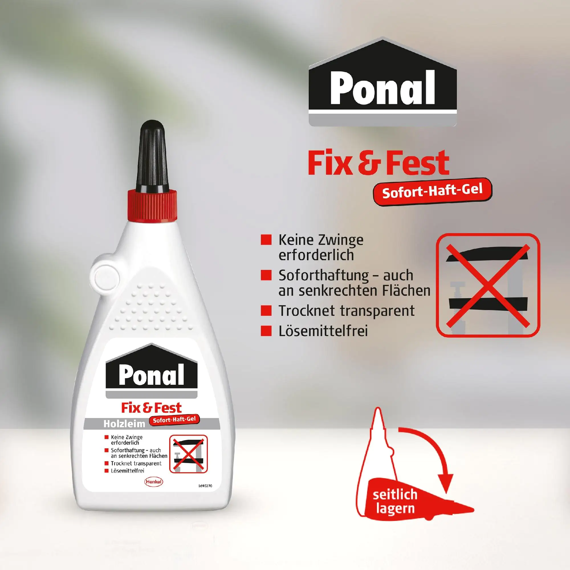 Ponal Holzleim Fix & Fest 200 g Flasche, trocknet transparent Ponal Holzleim Fix & Fest 200 g Flasche, trocknet transparent