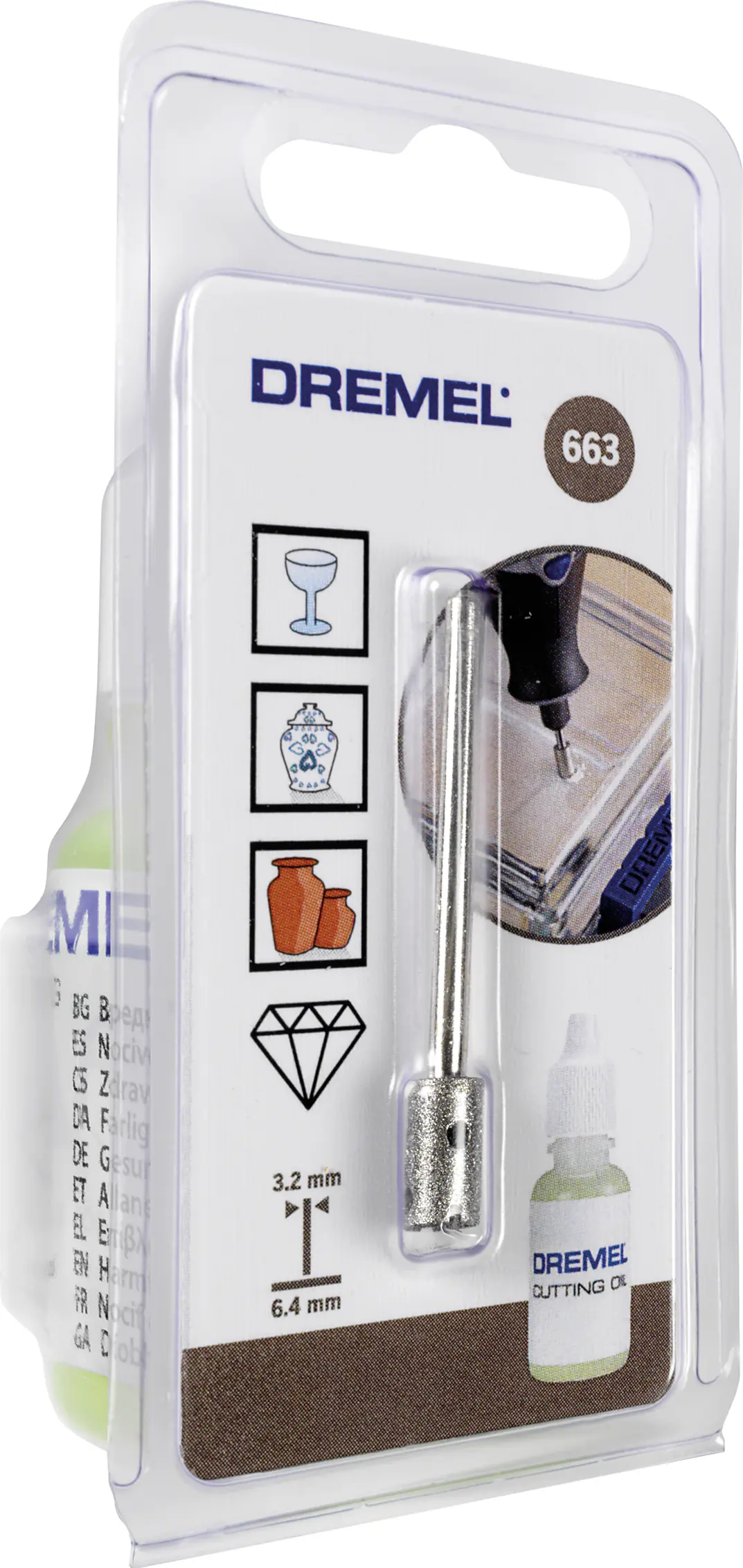 Bohrer Dremel 663 Diamant für Glas