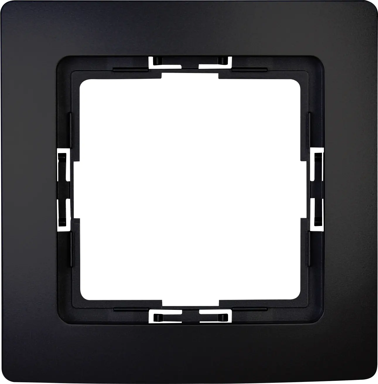 Kopp Abdeckrahmen 1-fach Paris schwarz matt, 402632067 Kopp Abdeckrahmen 1-fach Paris schwarz matt, 402632067