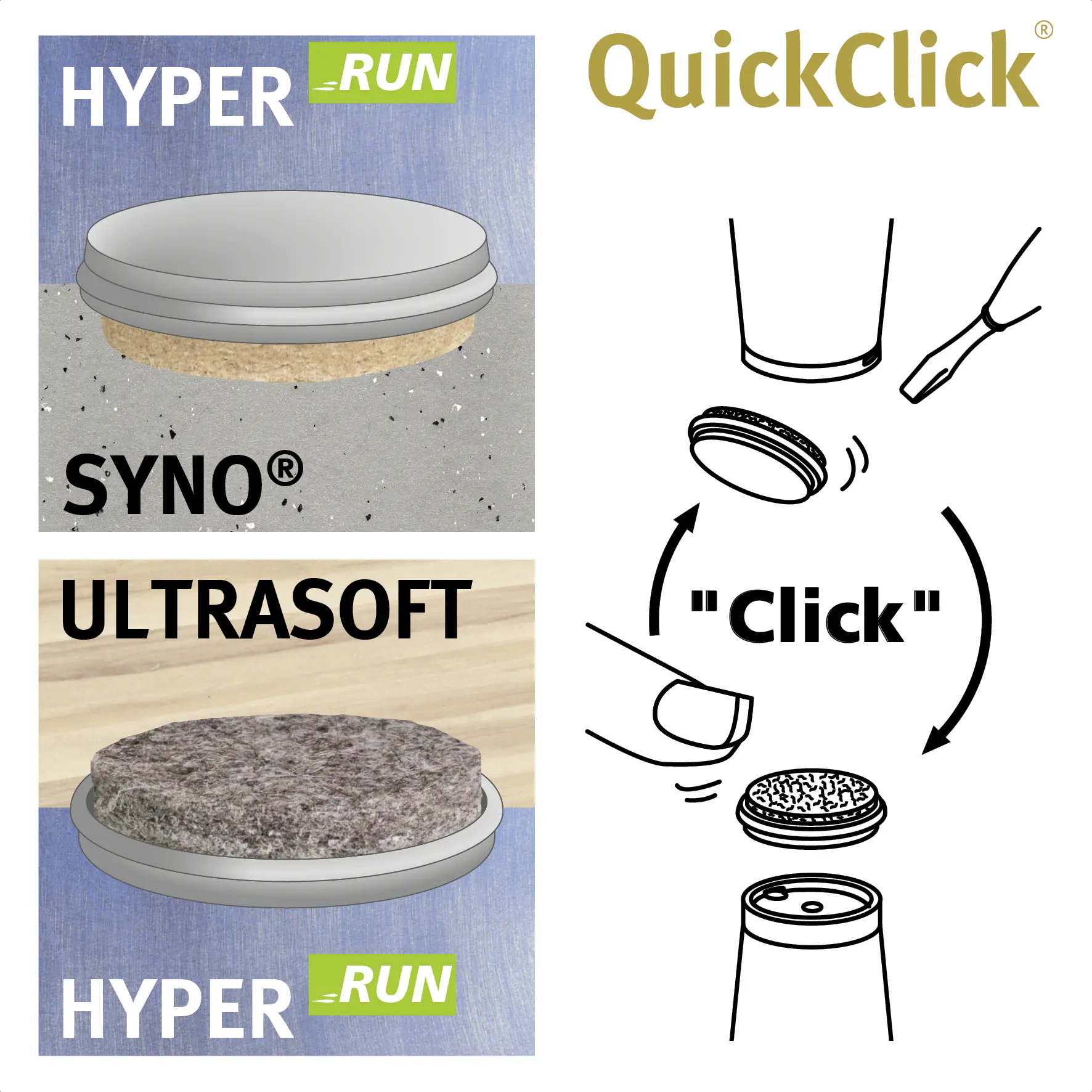 Wagner Höhenausgleicher für Möbel 2in1 schwarz weiß Ø 30 mm - 4 Stück Wagner Höhenausgleicher für Möbel 2in1 schwarz weiß Ø 30 mm - 4 Stück