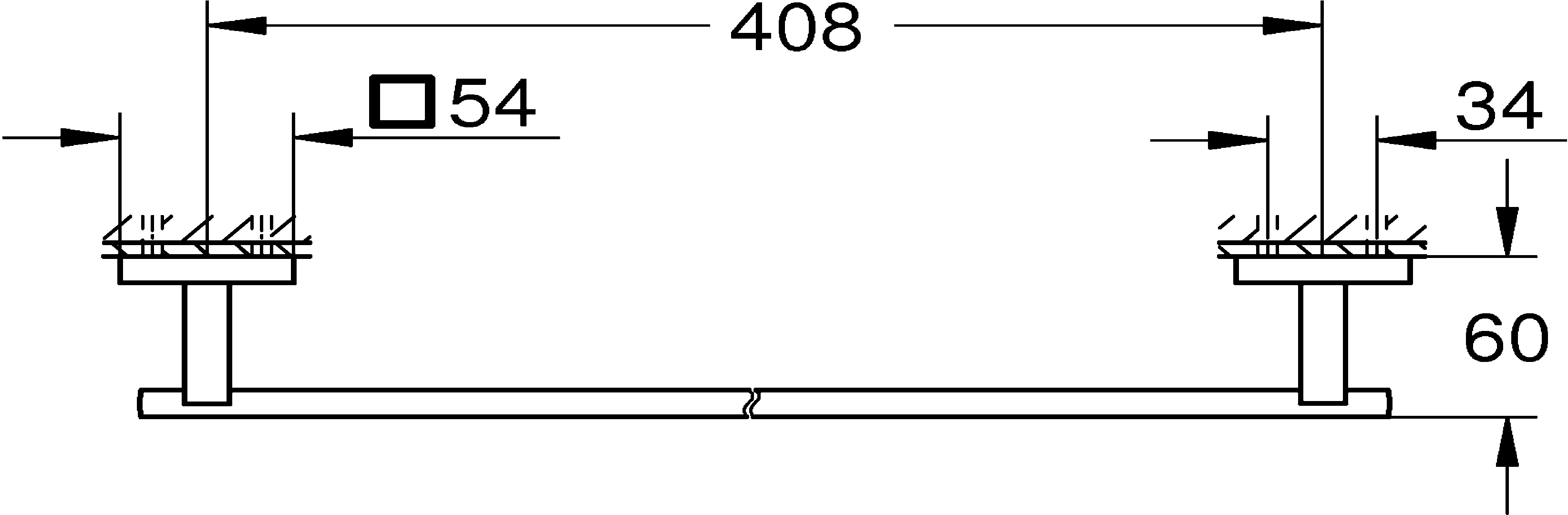 Grohe Start Cube Badetuchhalter supersteel klebbar Grohe Start Cube Badetuchhalter supersteel klebbar
