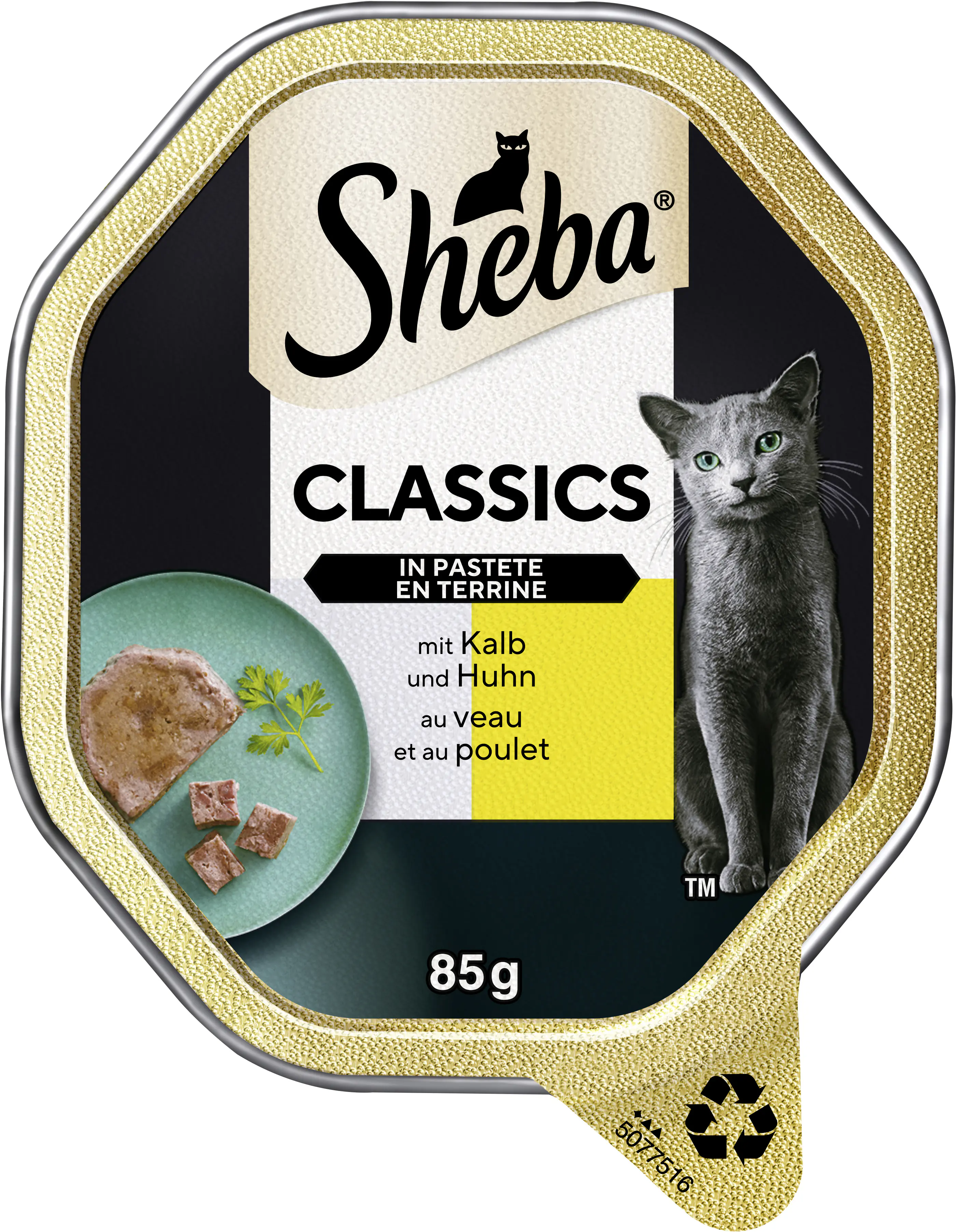 Sheba Classics in Pastete Katzennassfutter Adult 85 g Kalb & Huhn
